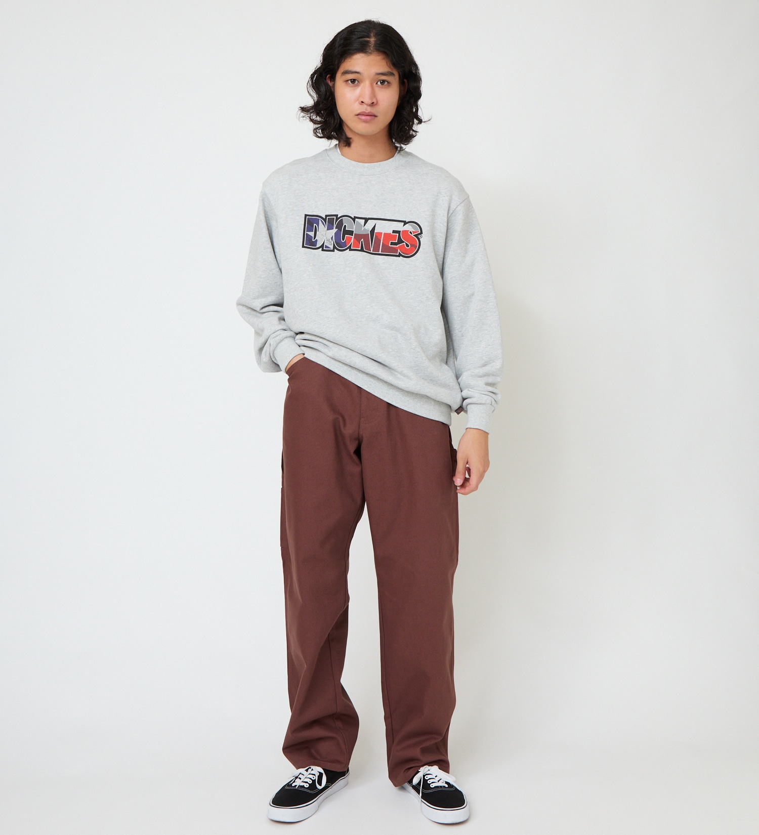 Dickies(ディッキーズ)のUSフラッグスウェット|トップス/スウェット/メンズ|ヘザ－グレー