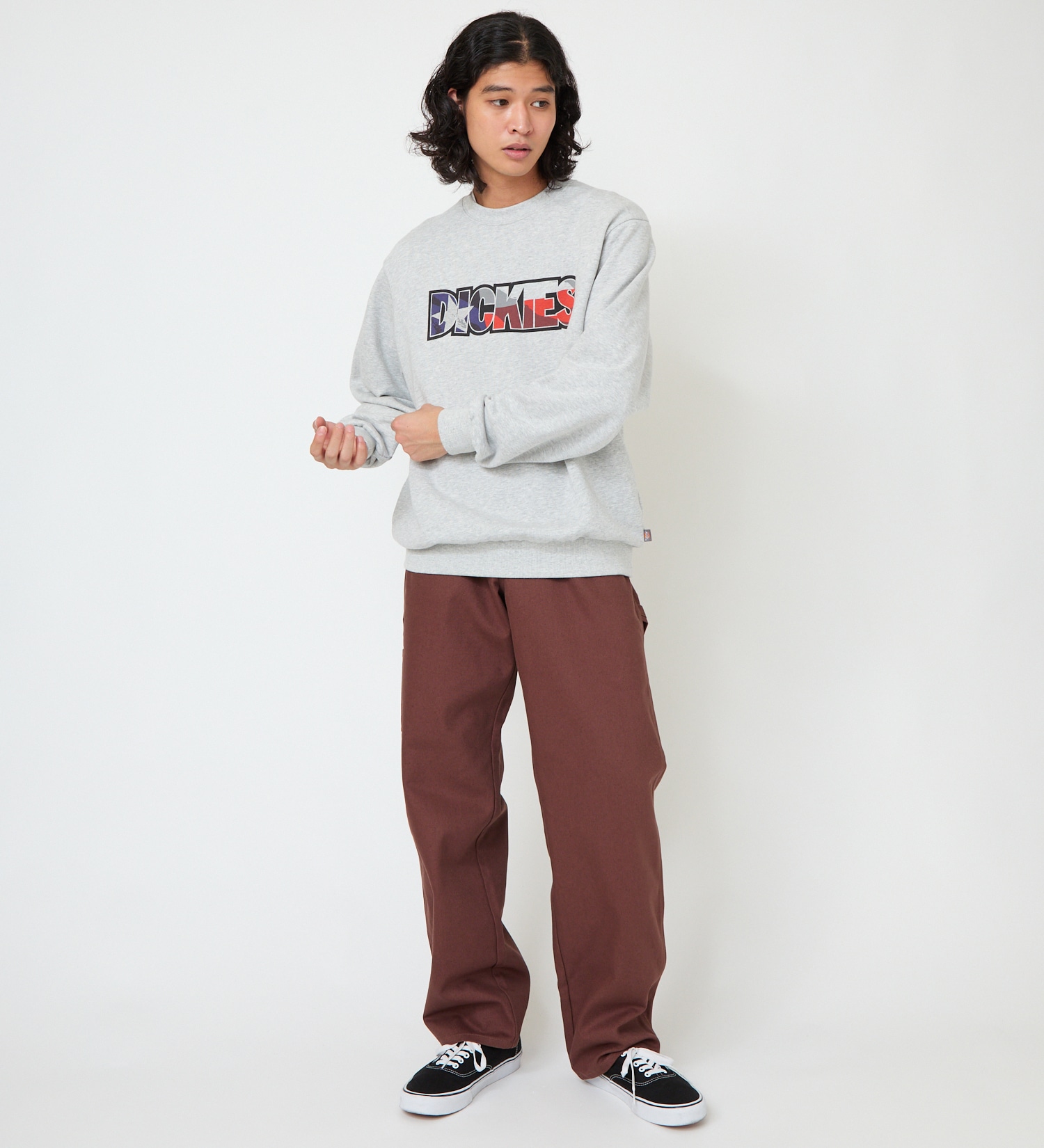 Dickies(ディッキーズ)のUSフラッグスウェット|トップス/スウェット/メンズ|ヘザ－グレー