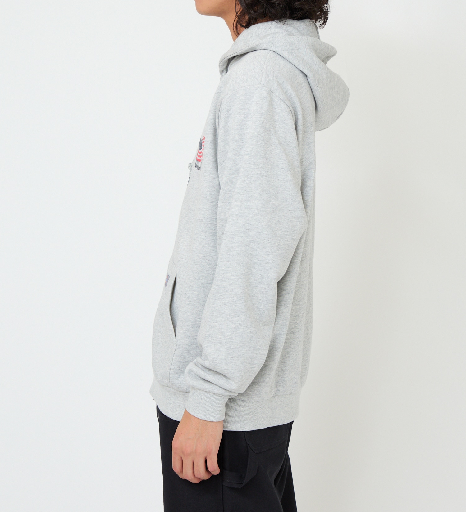 Dickies(ディッキーズ)のUSフラッグジップフーディー|トップス/パーカー/メンズ|ヘザ－グレー
