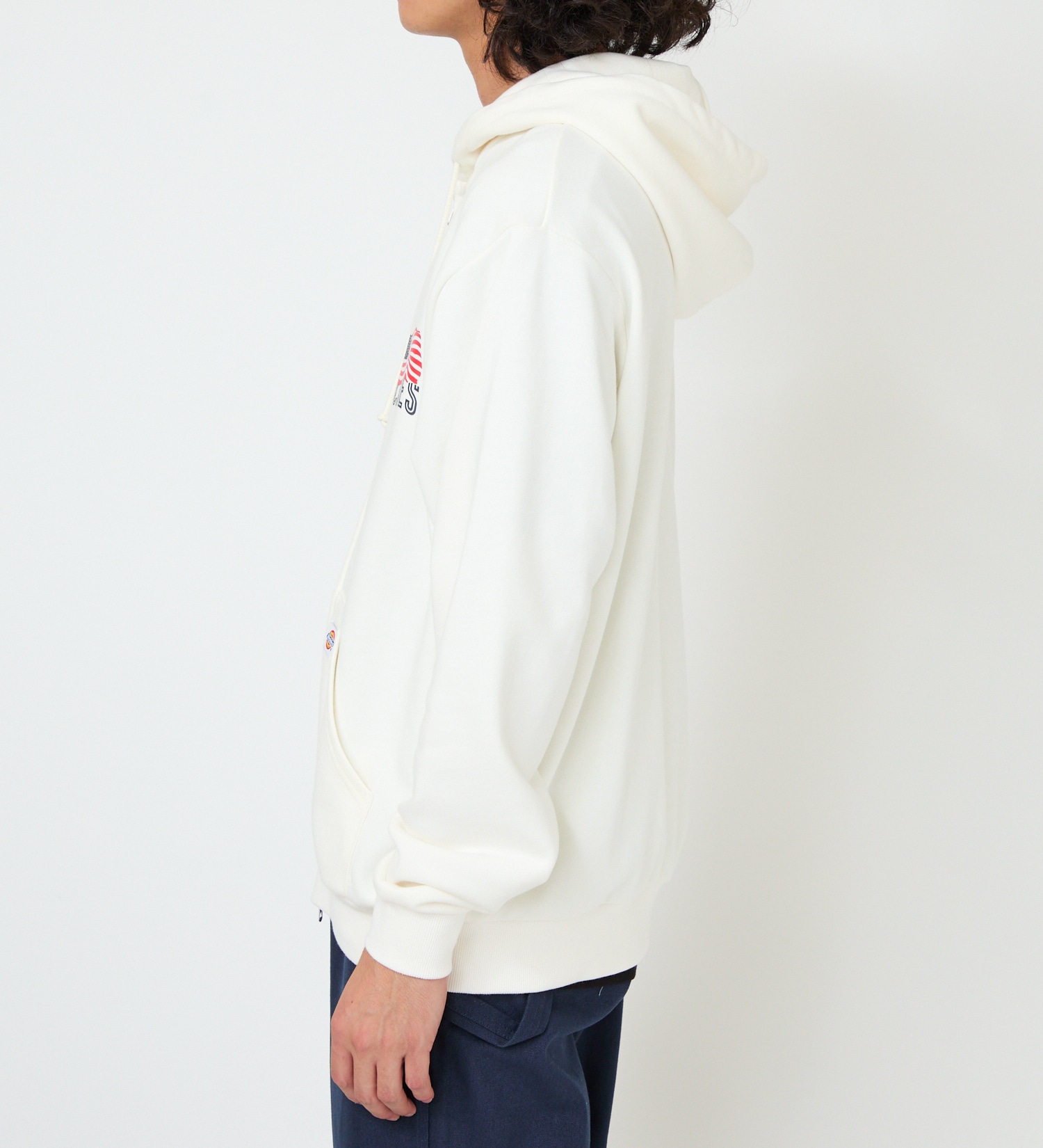 Dickies(ディッキーズ)のUSフラッグジップフーディー|トップス/パーカー/メンズ|ホワイト