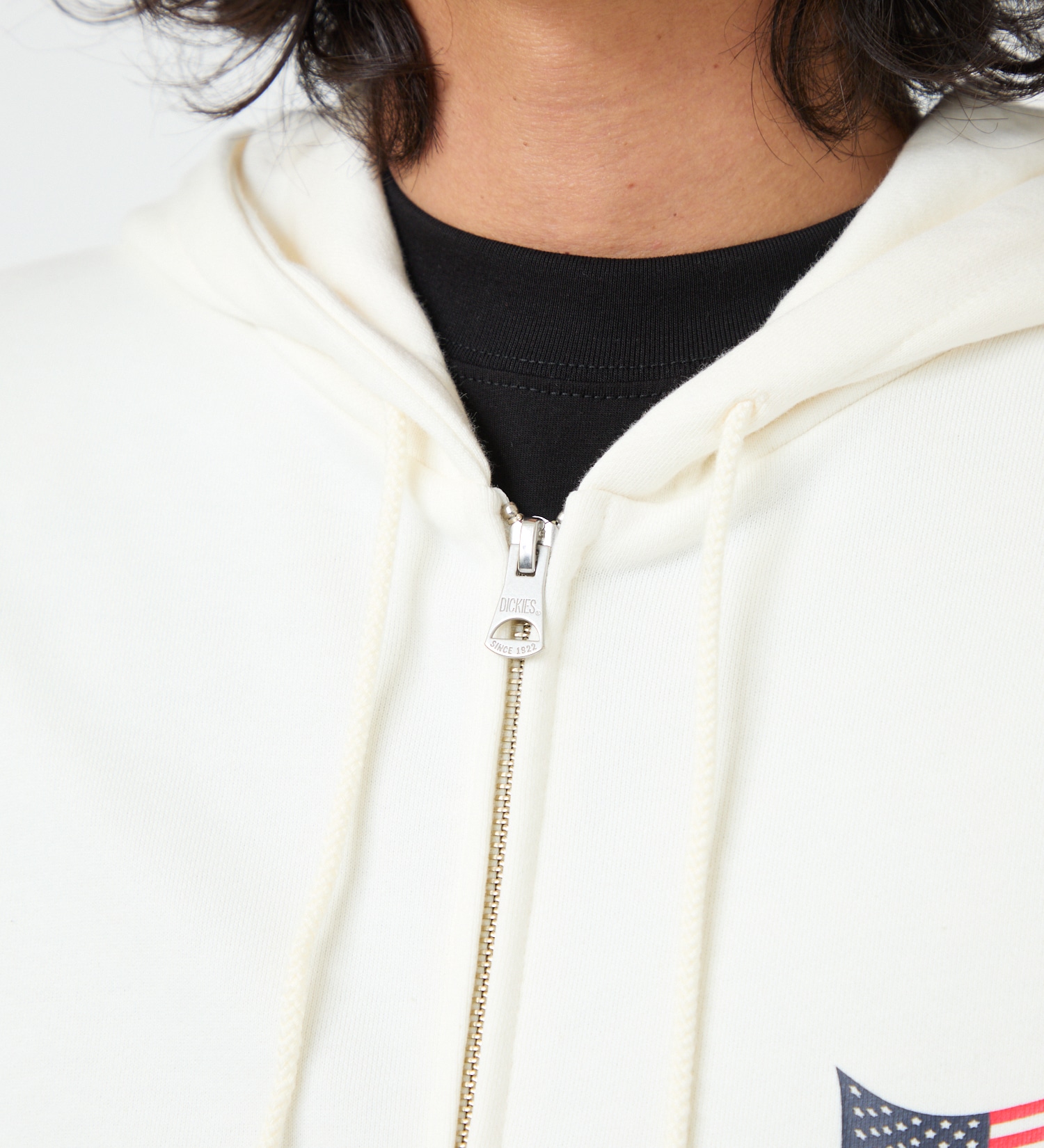 Dickies(ディッキーズ)のUSフラッグジップフーディー|トップス/パーカー/メンズ|ホワイト