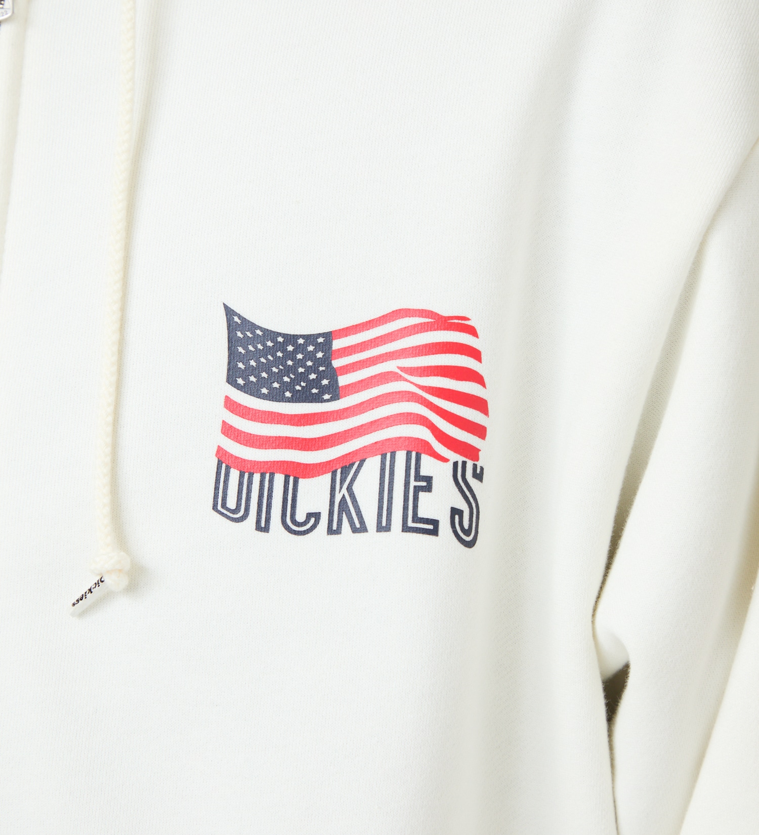 Dickies(ディッキーズ)のUSフラッグジップフーディー|トップス/パーカー/メンズ|ホワイト