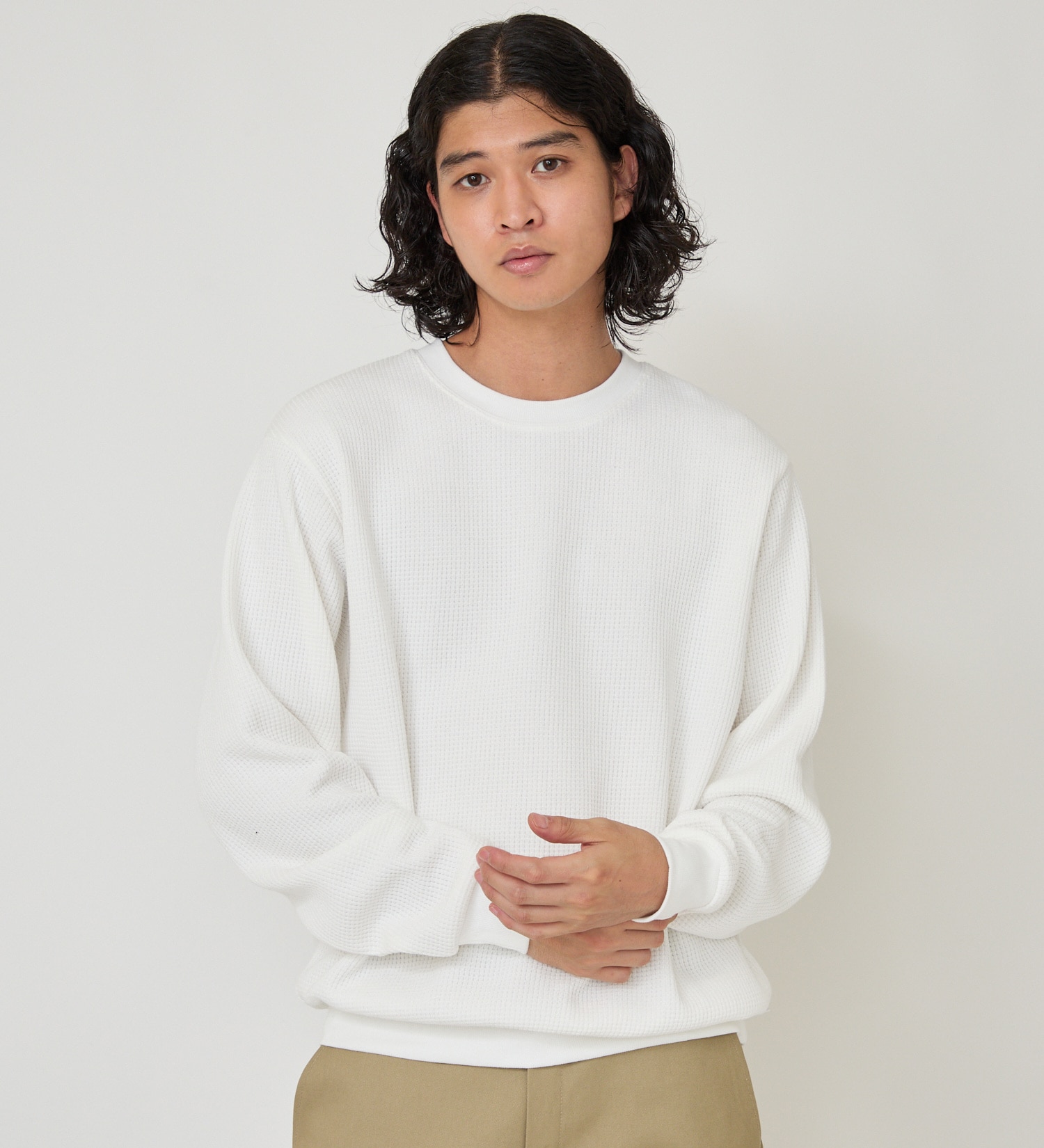 Dickies(ディッキーズ)のヘビーワッフルスウェット|トップス/スウェット/メンズ|ホワイト