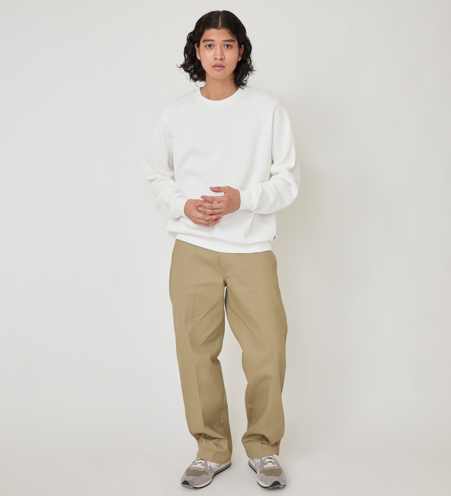 Dickies(ディッキーズ)のヘビーワッフルスウェット|トップス/スウェット/メンズ|ホワイト
