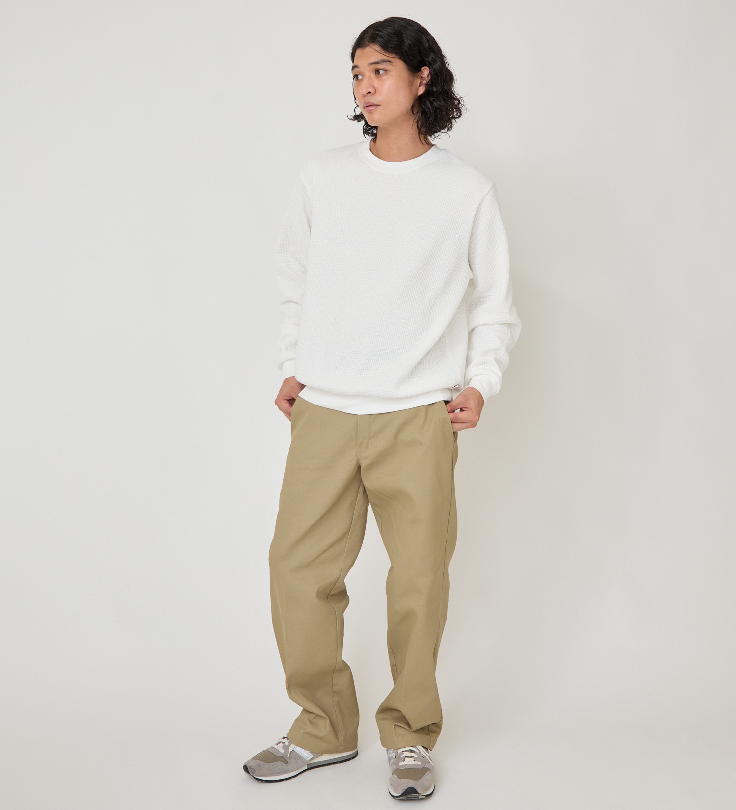 Dickies(ディッキーズ)のヘビーワッフルスウェット|トップス/スウェット/メンズ|ホワイト