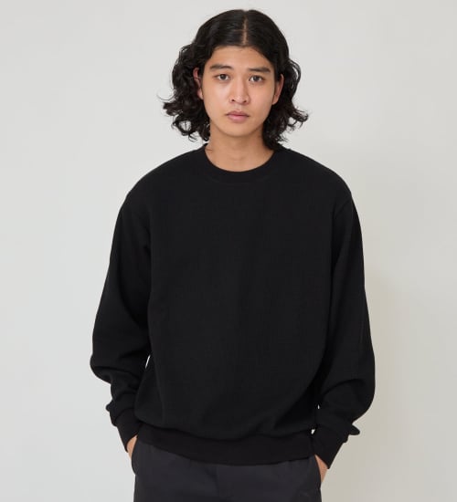 Dickies(ディッキーズ)のヘビーワッフルスウェット|トップス/スウェット/メンズ|ブラック