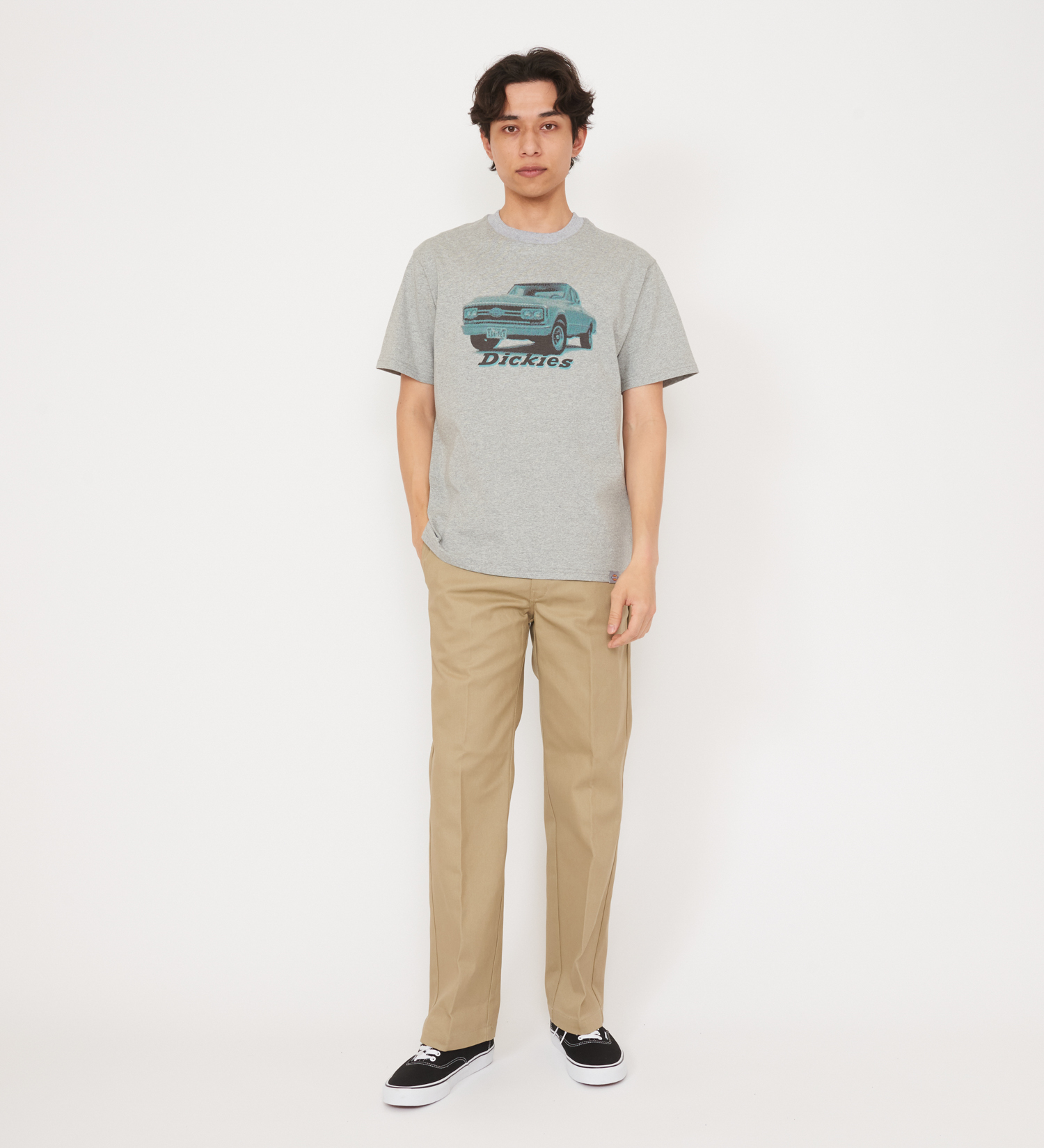 Dickies(ディッキーズ)のグラフィックTシャツ　半袖(car)|トップス/Tシャツ/カットソー/メンズ|ヘザ－グレー