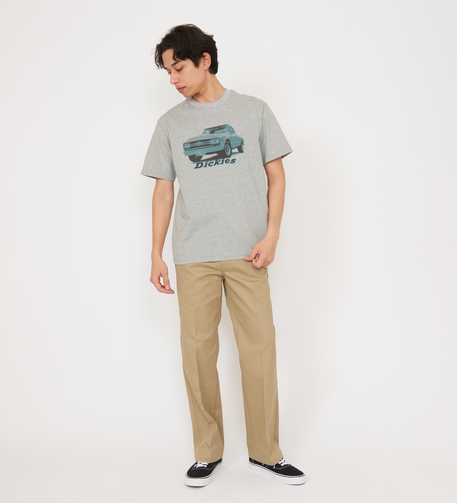 Dickies(ディッキーズ)のグラフィックTシャツ　半袖(car)|トップス/Tシャツ/カットソー/メンズ|ヘザ－グレー