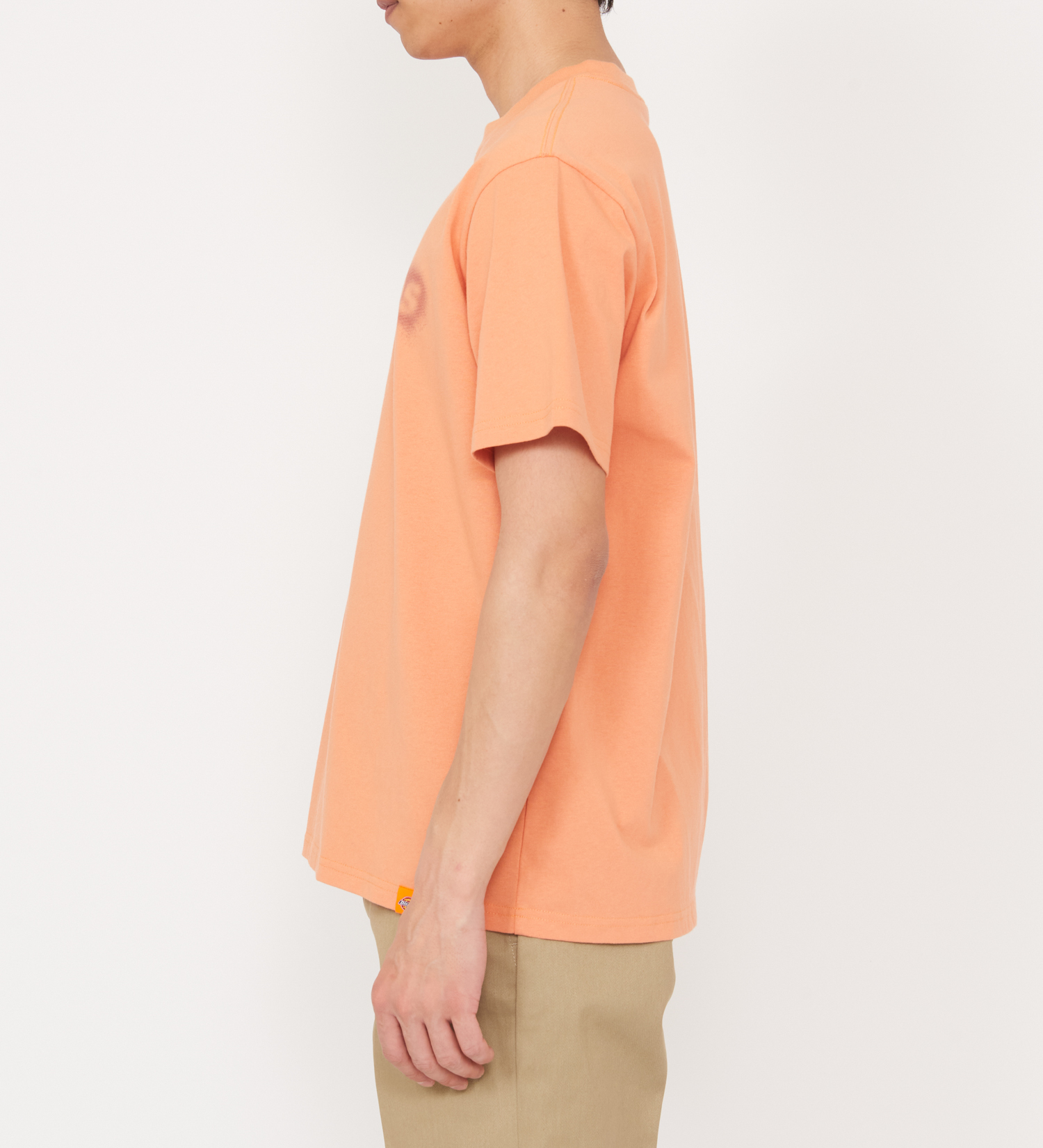 Dickies(ディッキーズ)のグラフィックTシャツ 半袖(Fuzzy Logo)|トップス/Tシャツ/カットソー/メンズ|オレンジ