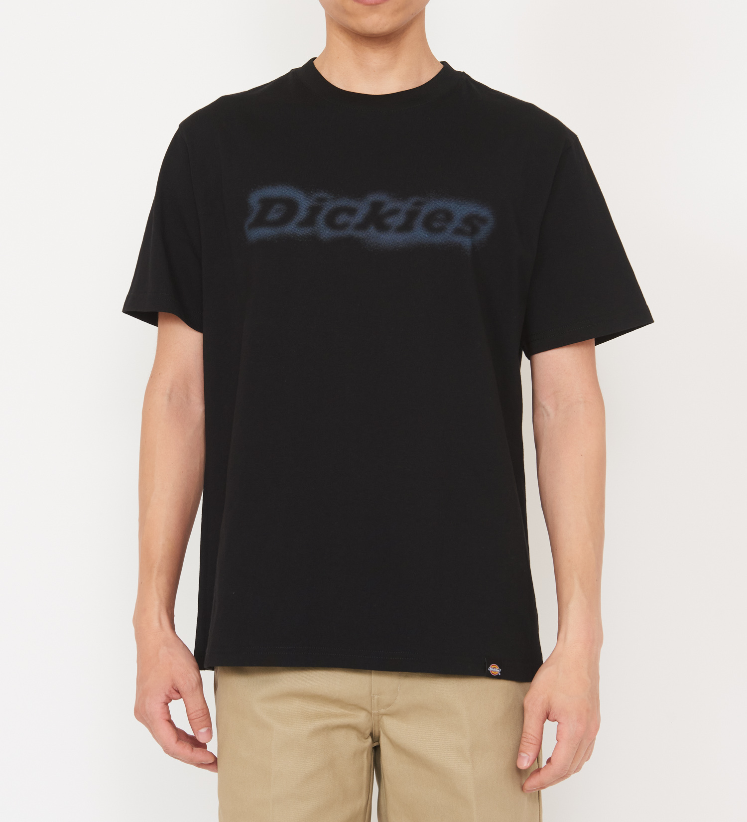 Dickies(ディッキーズ)のグラフィックTシャツ 半袖(Fuzzy Logo)|トップス/Tシャツ/カットソー/メンズ|ブラック