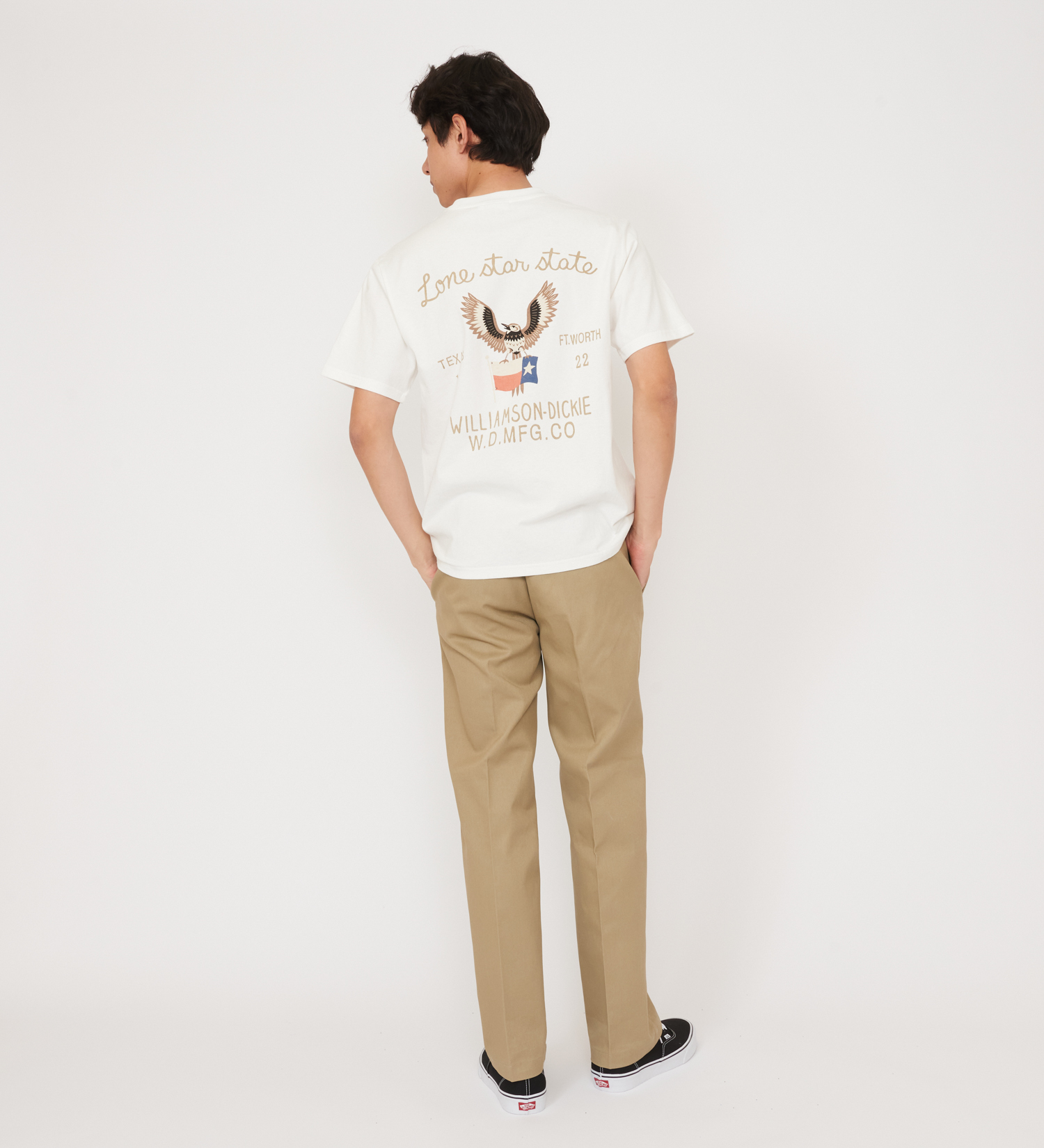 Dickies(ディッキーズ)のグラフィックTシャツ　半袖(Eagle)|トップス/Tシャツ/カットソー/メンズ|ホワイト
