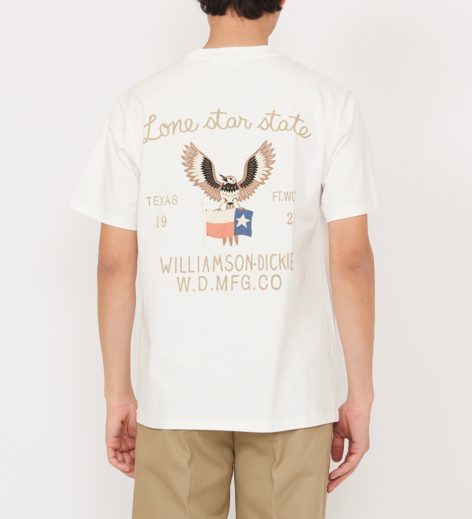 Dickies(ディッキーズ)のグラフィックTシャツ　半袖(Eagle)|トップス/Tシャツ/カットソー/メンズ|ホワイト