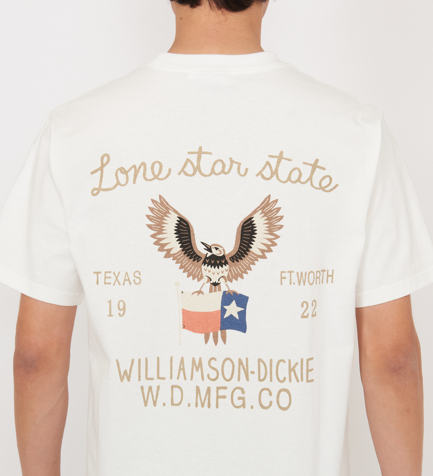 Dickies(ディッキーズ)のグラフィックTシャツ　半袖(Eagle)|トップス/Tシャツ/カットソー/メンズ|ホワイト