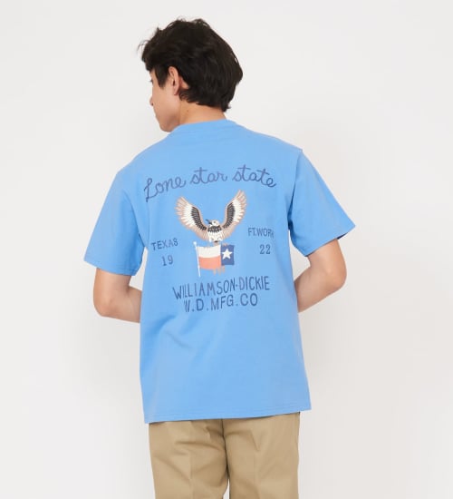 Dickies(ディッキーズ)のグラフィックTシャツ　半袖(Eagle)|トップス/Tシャツ/カットソー/メンズ|ブルー