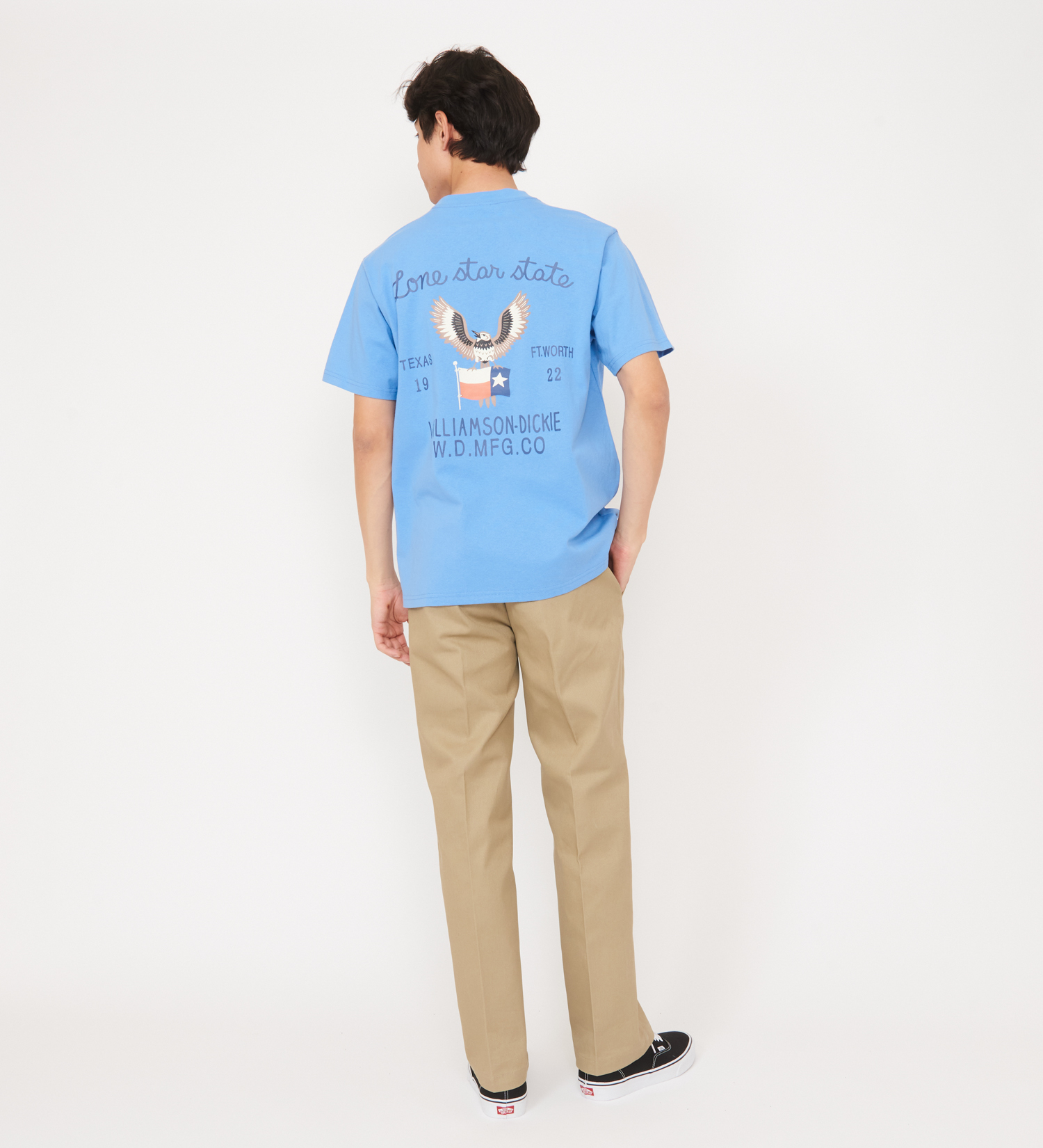 Dickies(ディッキーズ)のグラフィックTシャツ　半袖(Eagle)|トップス/Tシャツ/カットソー/メンズ|ブルー