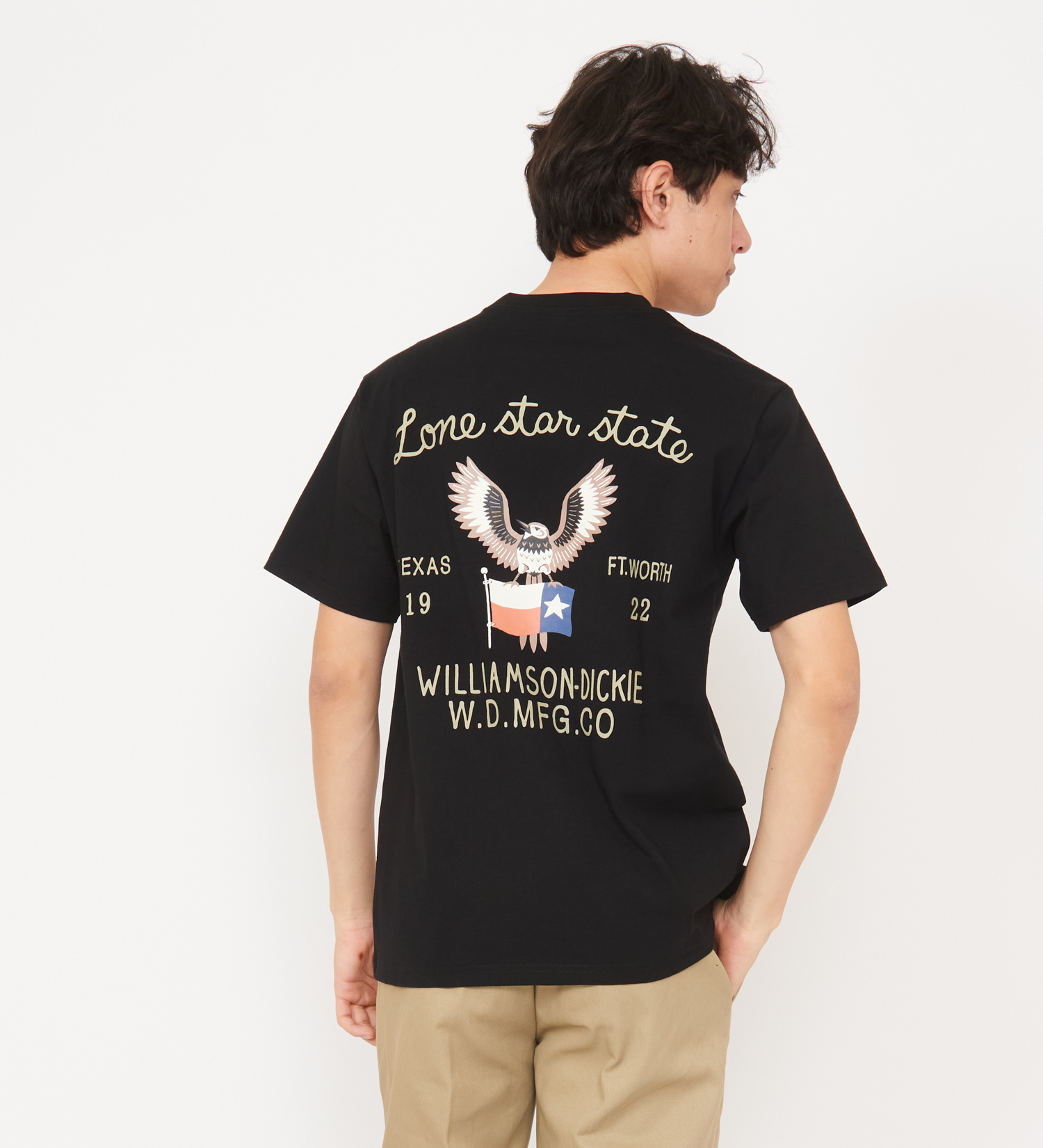 Dickies(ディッキーズ)のグラフィックTシャツ　半袖(Eagle)|トップス/Tシャツ/カットソー/メンズ|ブラック