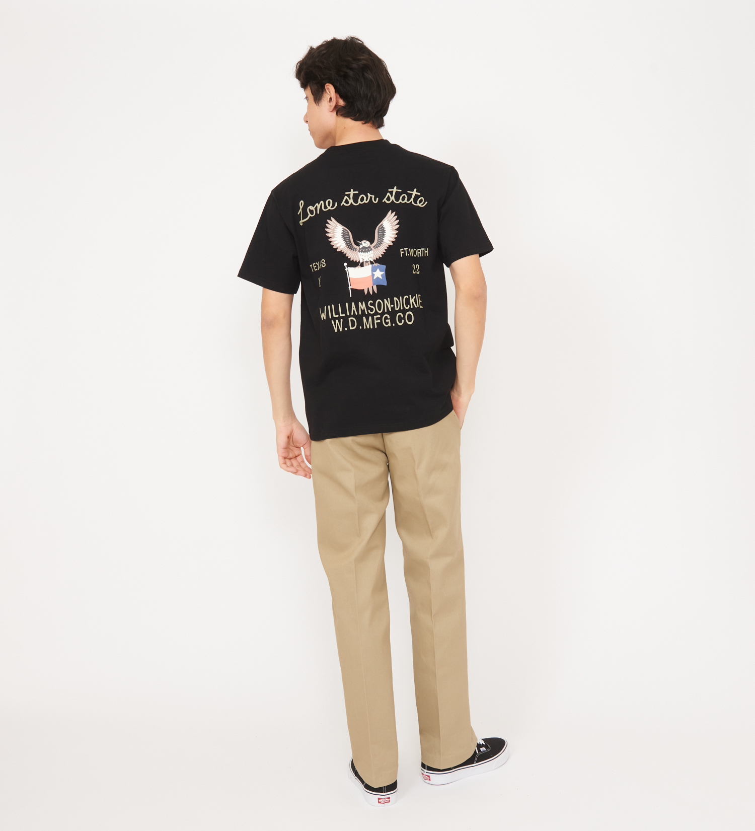 Dickies(ディッキーズ)のグラフィックTシャツ　半袖(Eagle)|トップス/Tシャツ/カットソー/メンズ|ブラック