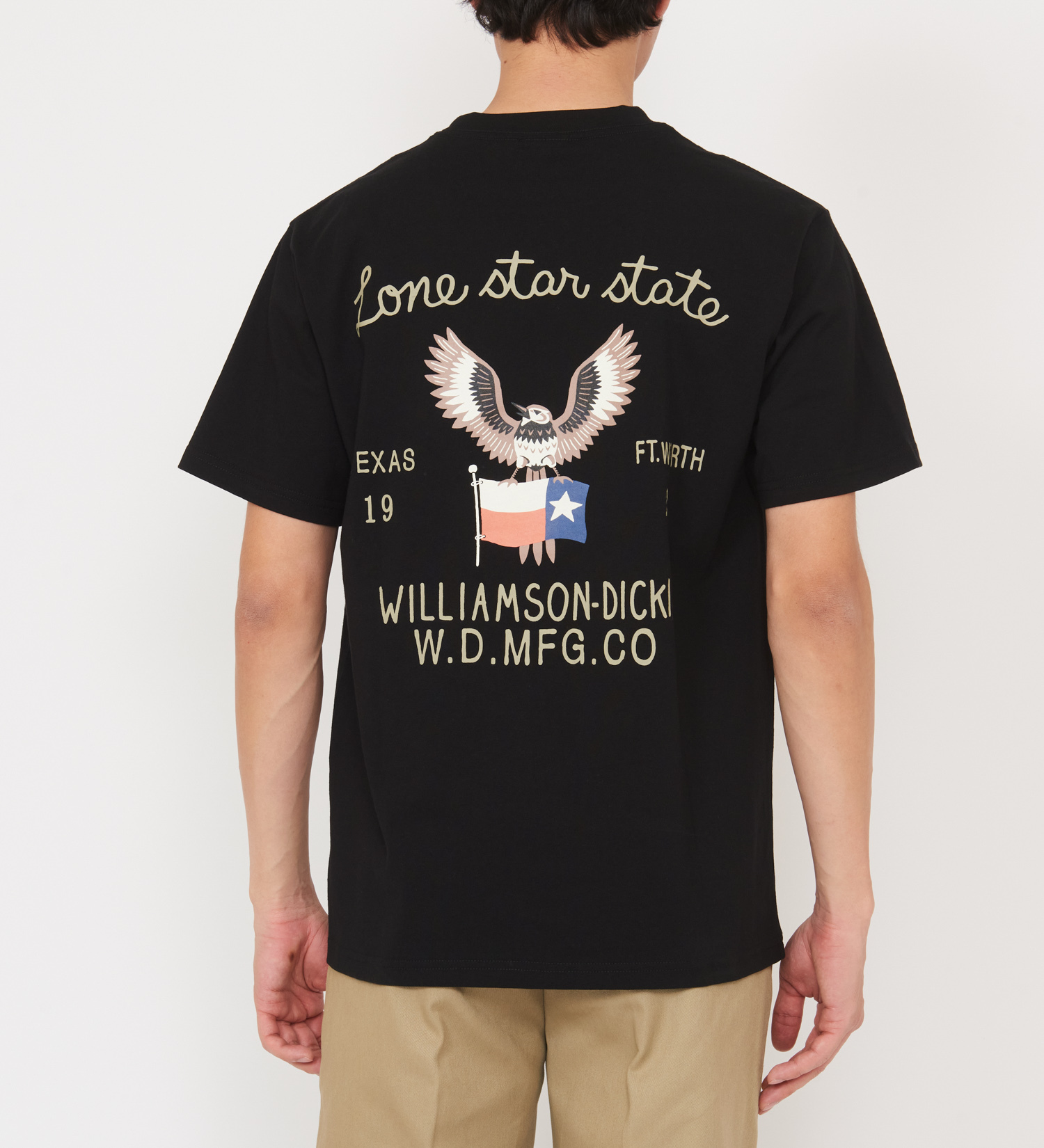 Dickies(ディッキーズ)のグラフィックTシャツ　半袖(Eagle)|トップス/Tシャツ/カットソー/メンズ|ブラック