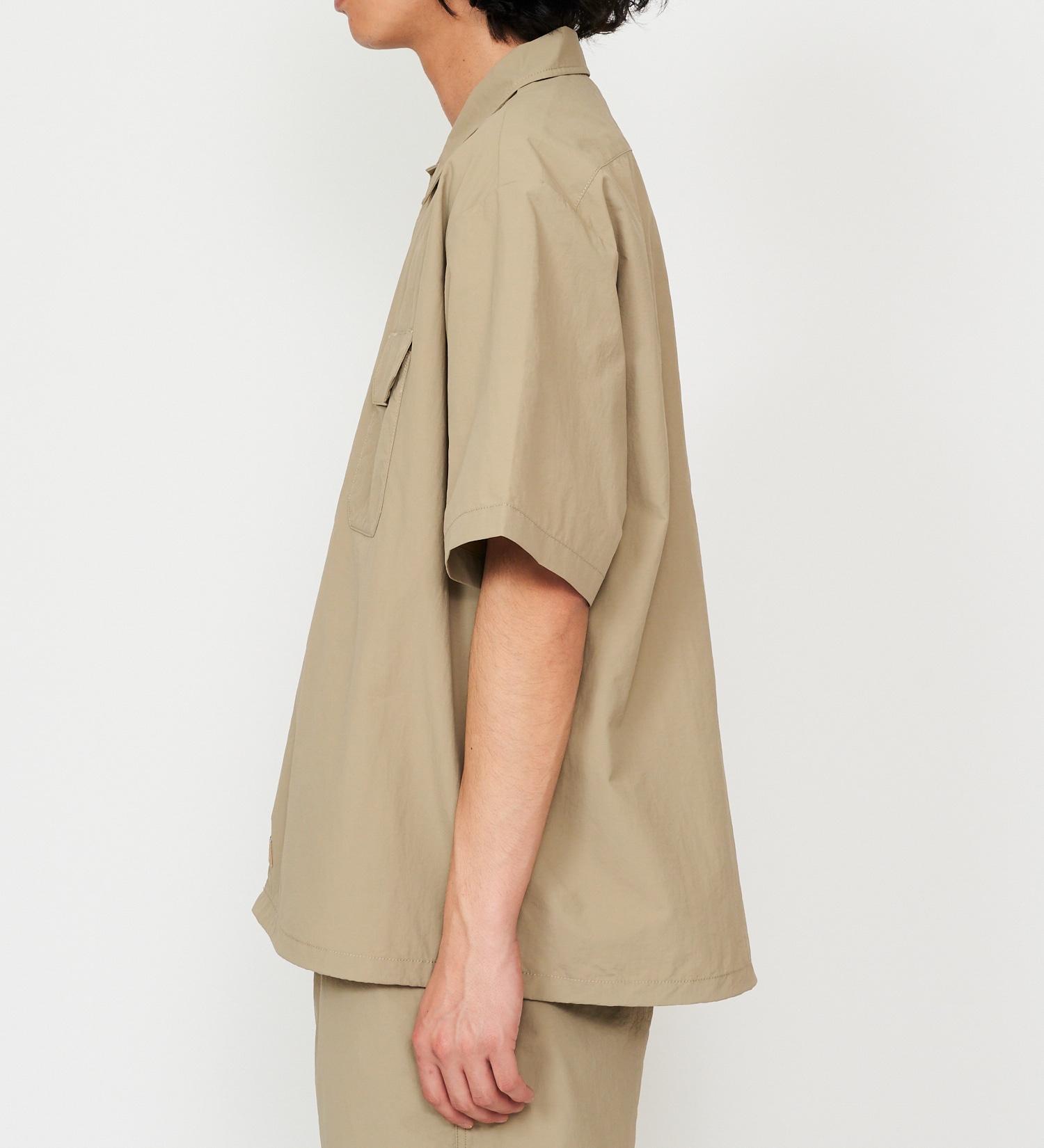 Dickies(ディッキーズ)のワークシャツ 半袖 ドローコード|トップス/シャツ/ブラウス/メンズ|ベージュ