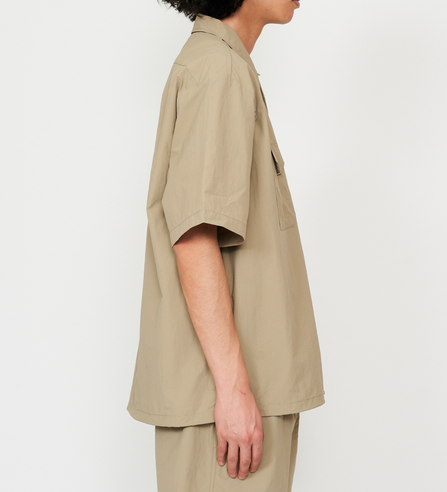 Dickies(ディッキーズ)のワークシャツ 半袖 ドローコード|トップス/シャツ/ブラウス/メンズ|ベージュ