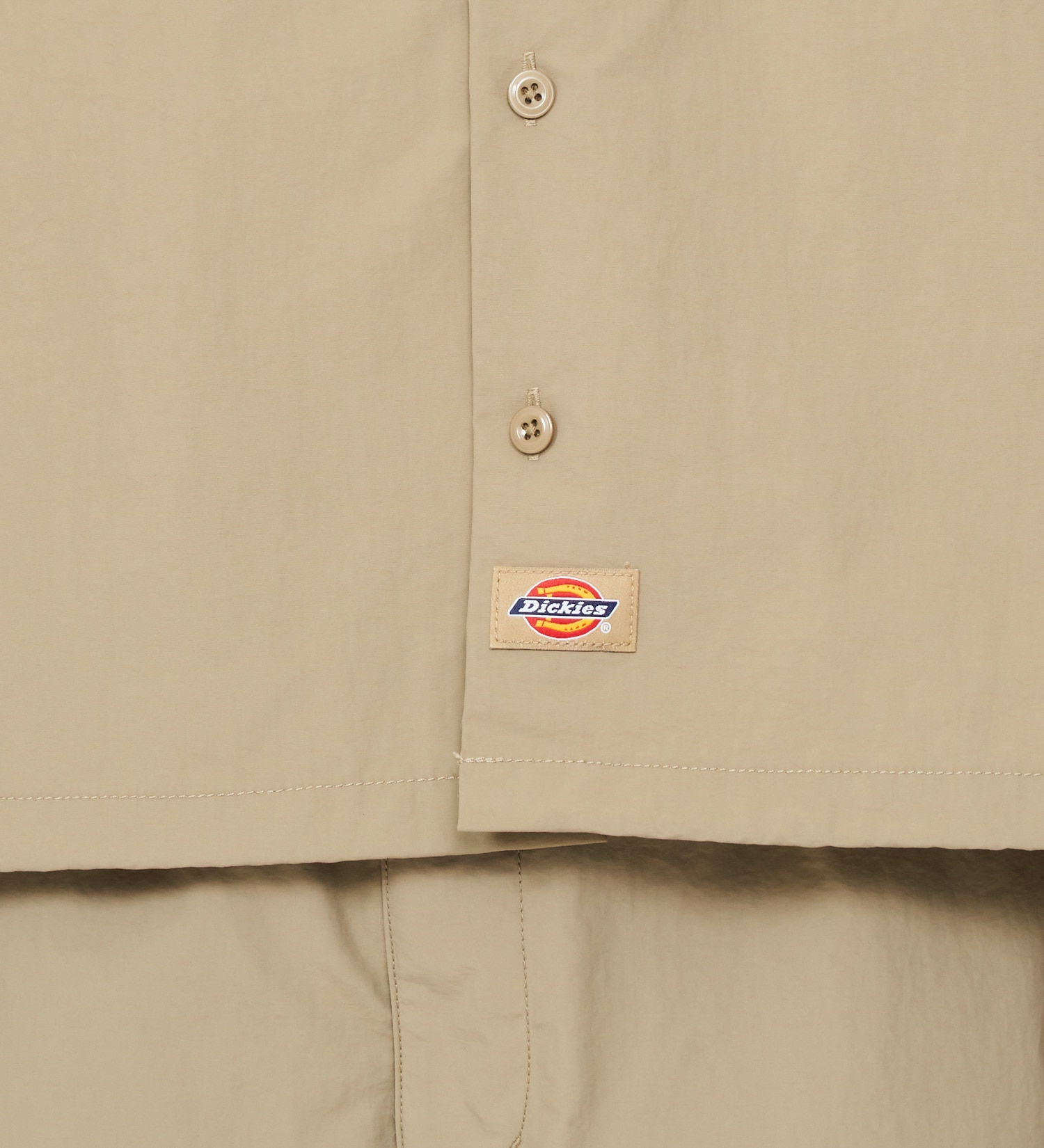 Dickies(ディッキーズ)のワークシャツ 半袖 ドローコード|トップス/シャツ/ブラウス/メンズ|ベージュ