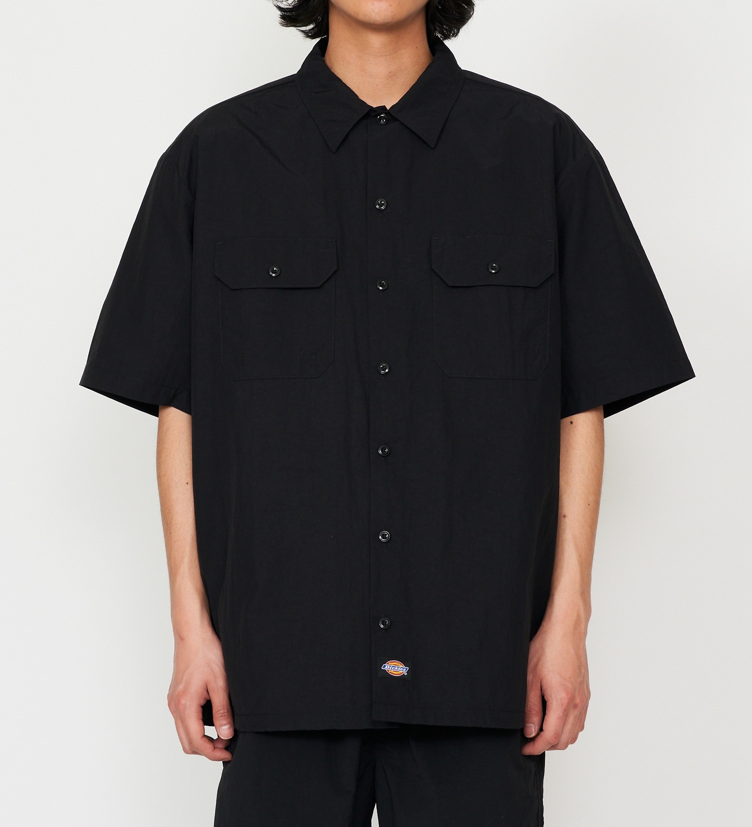 Dickies(ディッキーズ)の【大きいサイズ】ワークシャツ 半袖 ドローコード|トップス/シャツ/ブラウス/メンズ|ブラック