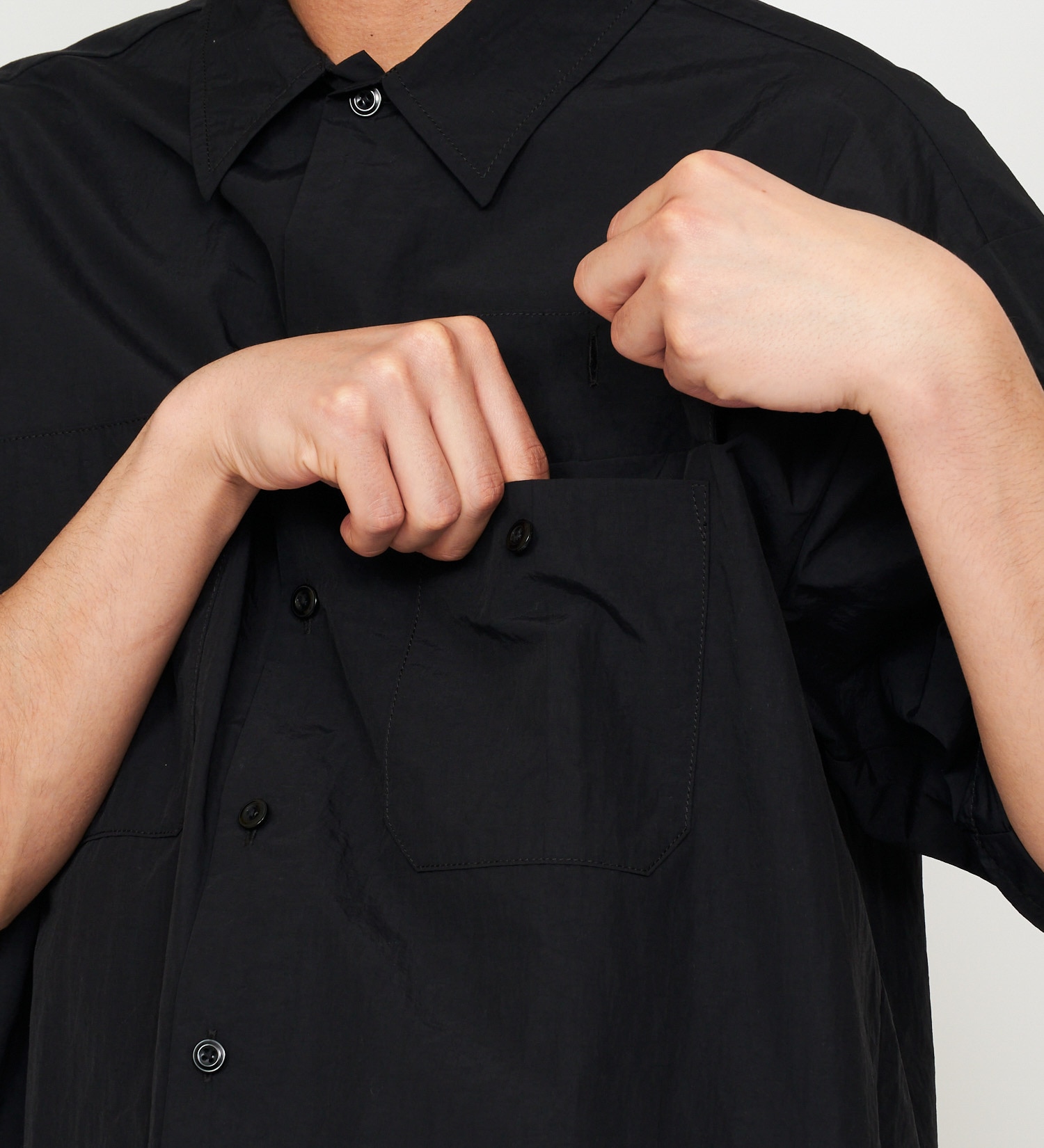 Dickies(ディッキーズ)の【大きいサイズ】ワークシャツ 半袖 ドローコード|トップス/シャツ/ブラウス/メンズ|ブラック