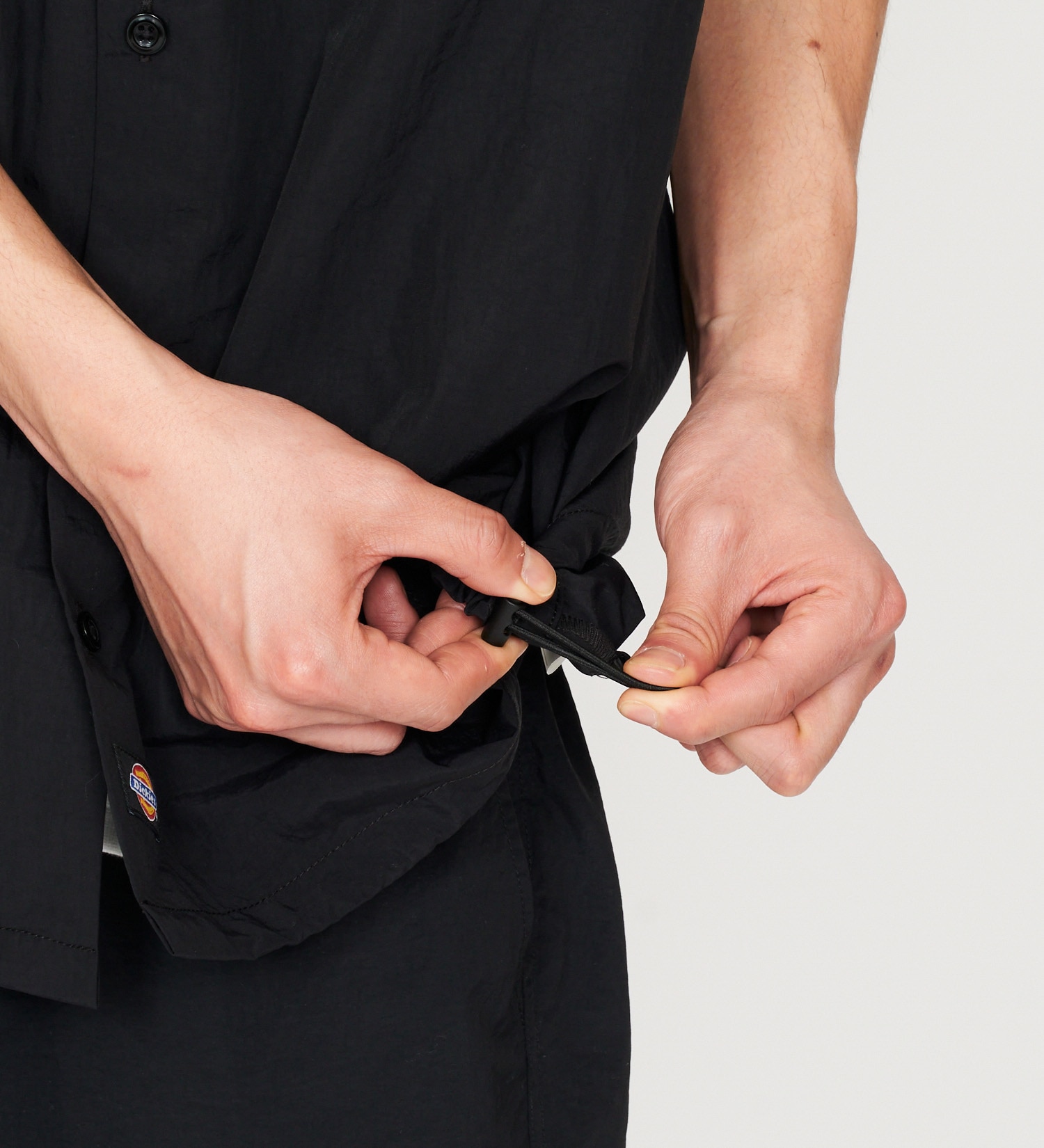 Dickies(ディッキーズ)の【大きいサイズ】ワークシャツ 半袖 ドローコード|トップス/シャツ/ブラウス/メンズ|ブラック