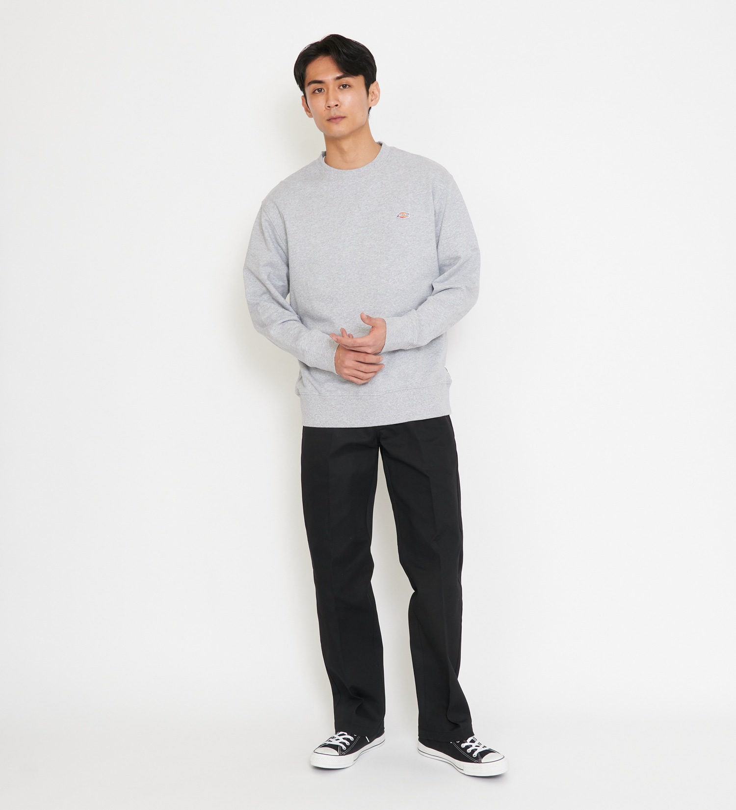 Dickies(ディッキーズ)のワッペンクルーネック スウェット|トップス/スウェット/メンズ|ヘザ-グレー
