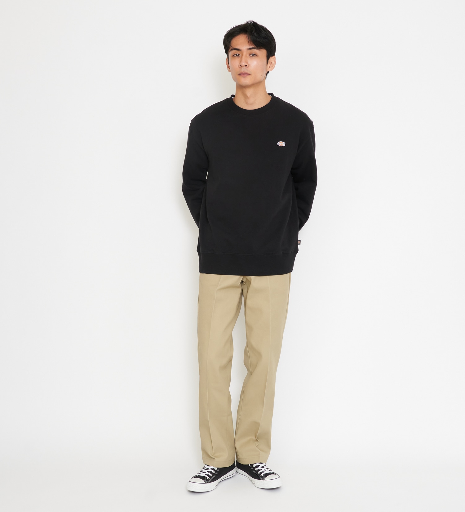 Dickies(ディッキーズ)のワッペンクルーネック スウェット|トップス/スウェット/メンズ|ブラック