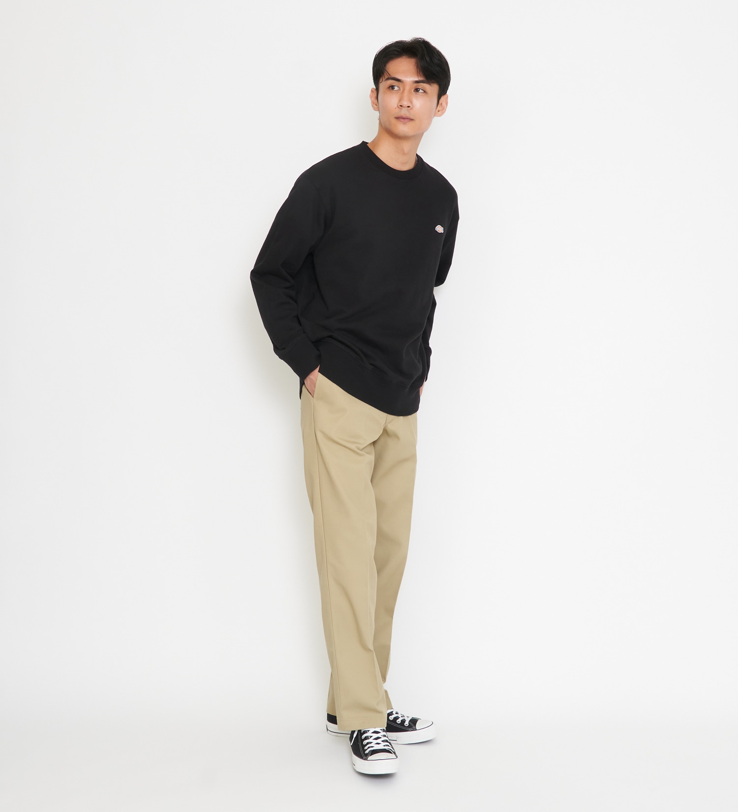 Dickies(ディッキーズ)のワッペンクルーネック スウェット|トップス/スウェット/メンズ|ブラック