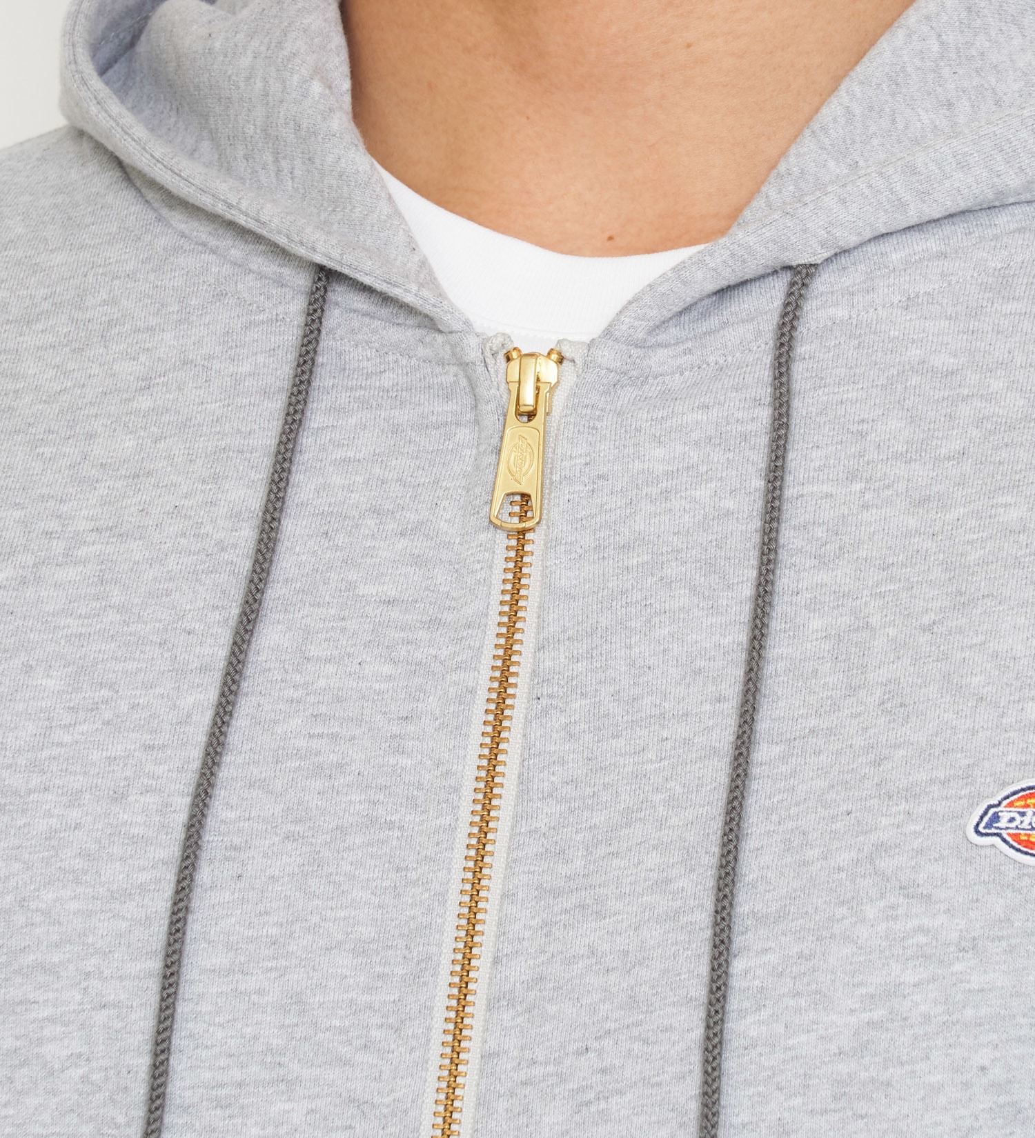 Dickies(ディッキーズ)のワッペンジップアップパーカー|トップス/パーカー/メンズ|ヘザ－グレー