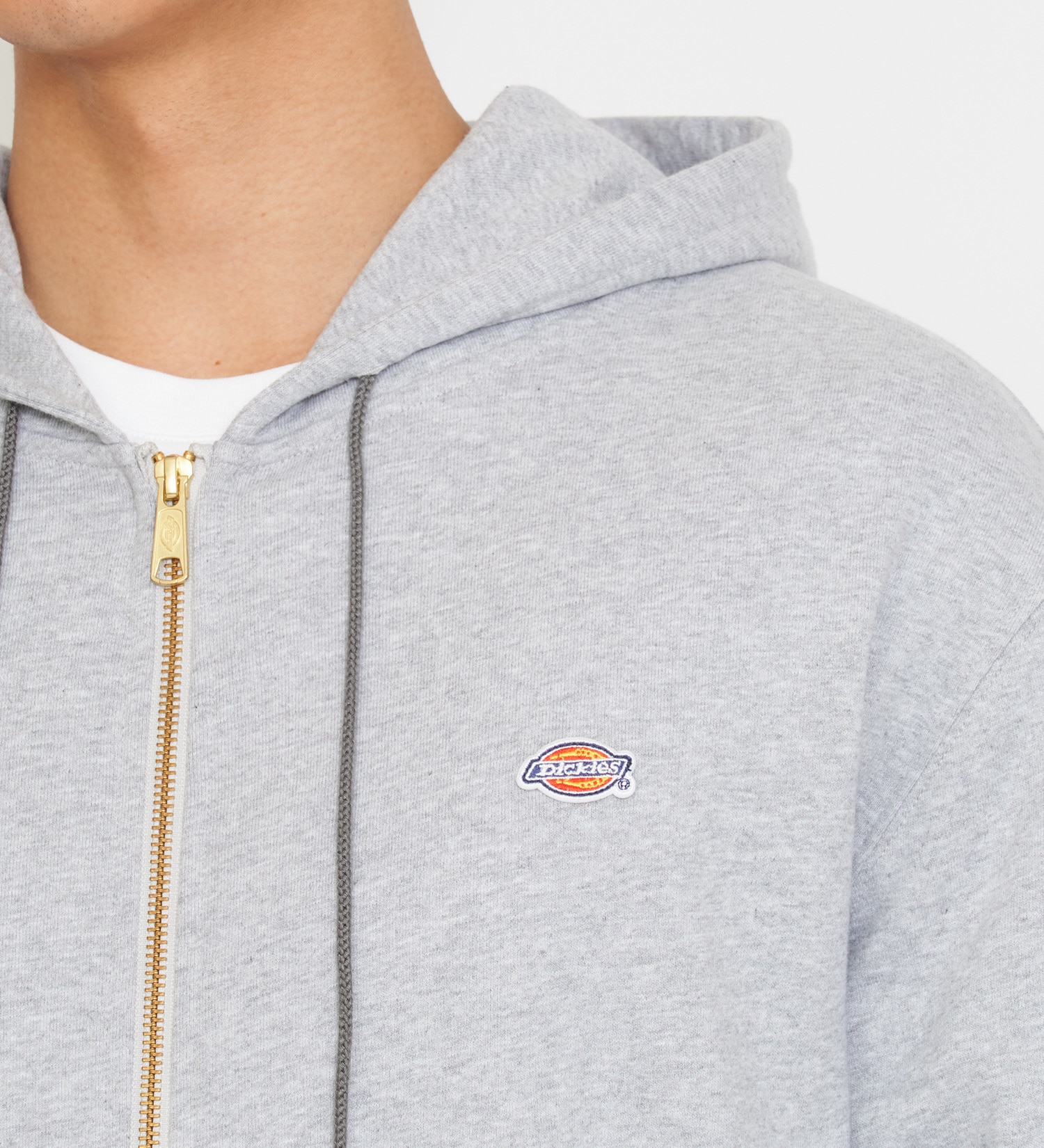 Dickies(ディッキーズ)のワッペンジップアップパーカー|トップス/パーカー/メンズ|ヘザ－グレー