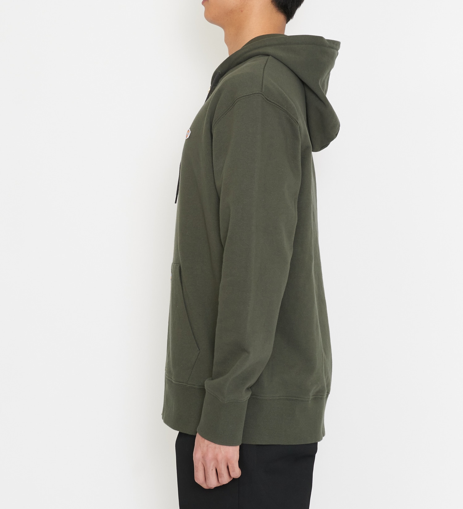 Dickies(ディッキーズ)のワッペンジップアップパーカー|トップス/パーカー/メンズ|オリーブ