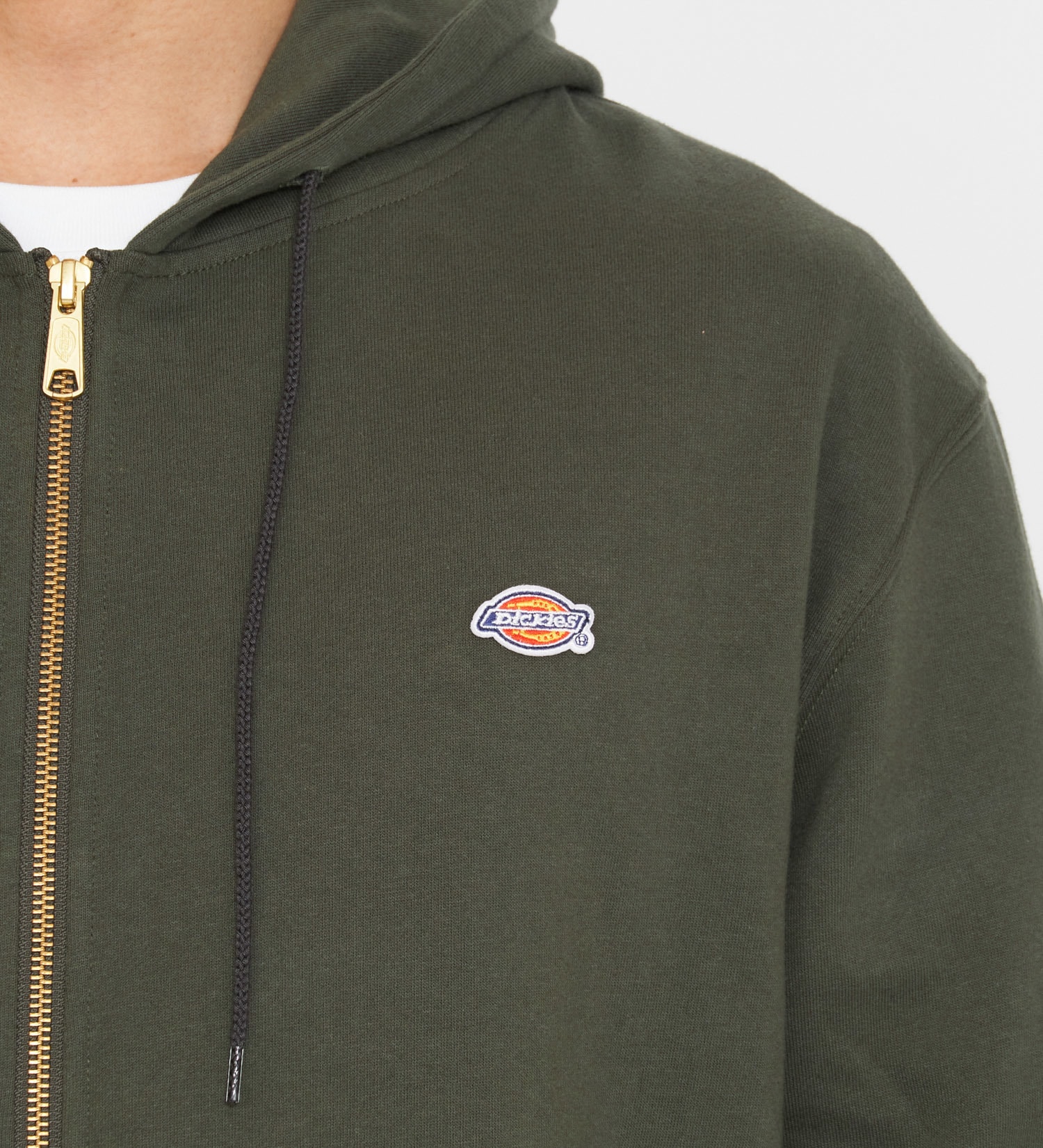 Dickies(ディッキーズ)のワッペンジップアップパーカー|トップス/パーカー/メンズ|オリーブ