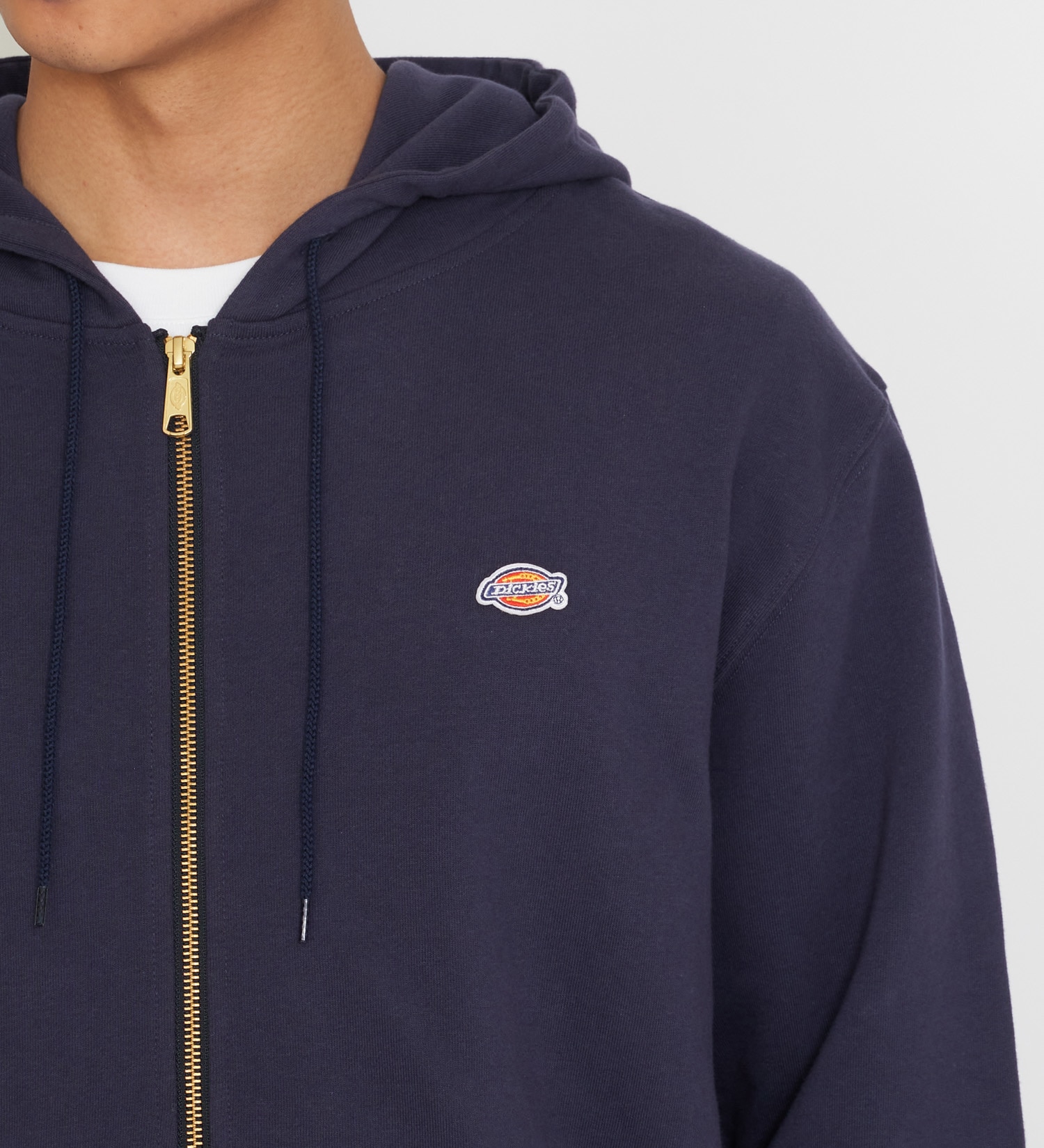 Dickies(ディッキーズ)のワッペンジップアップパーカー|トップス/パーカー/メンズ|ネイビー