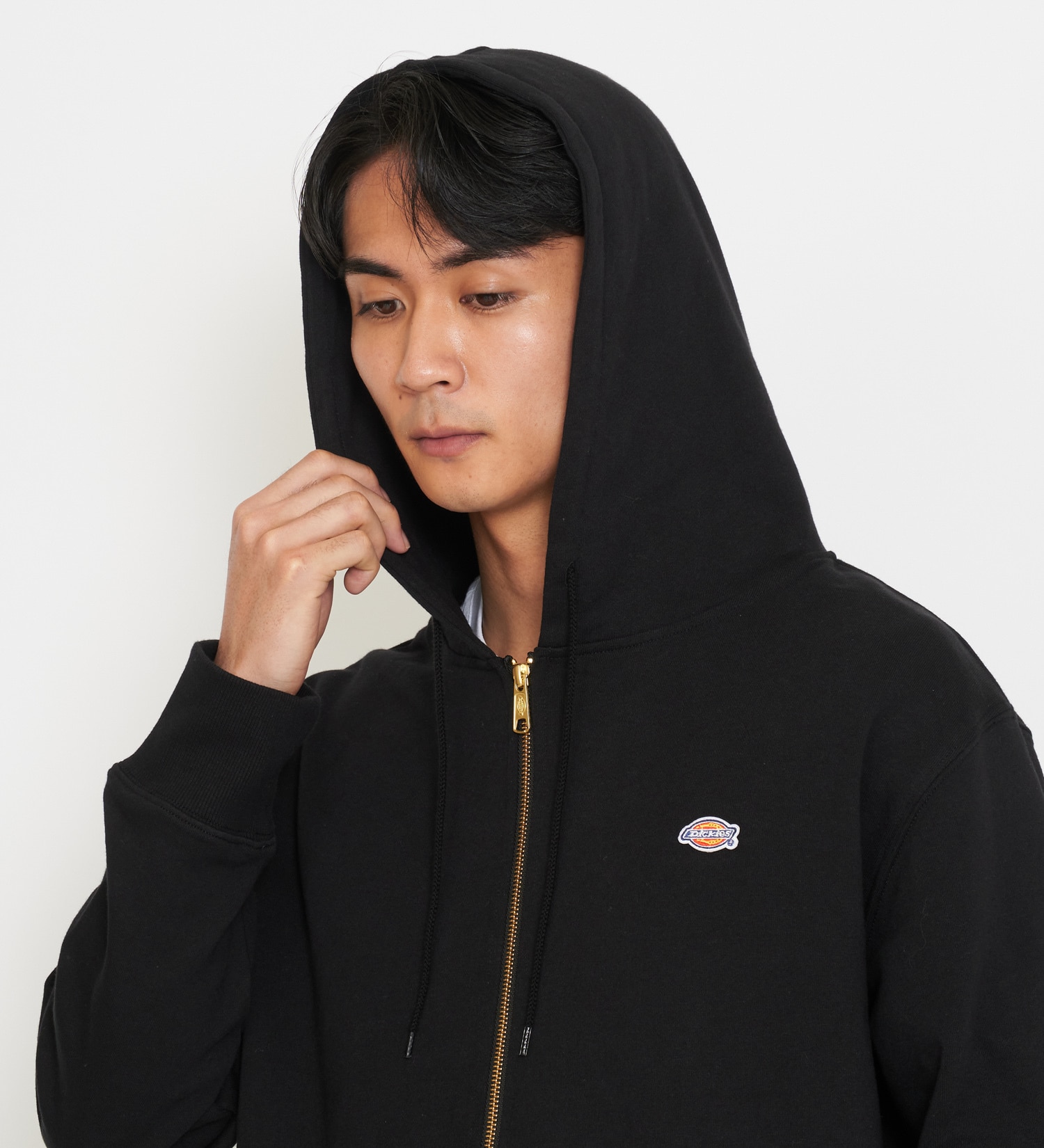 Dickies(ディッキーズ)のワッペンジップアップパーカー|トップス/パーカー/メンズ|ブラック