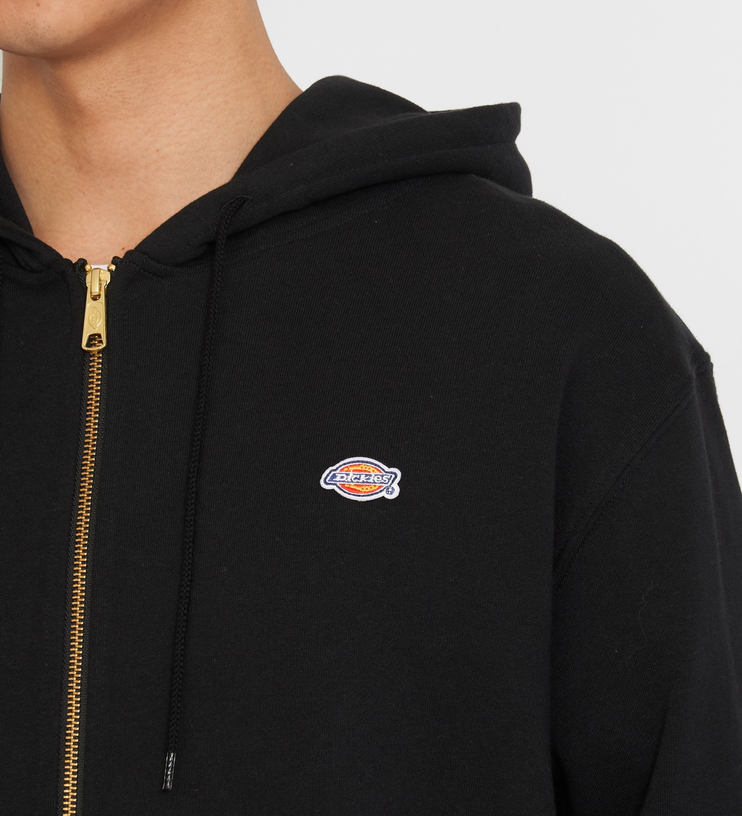 Dickies(ディッキーズ)のワッペンジップアップパーカー|トップス/パーカー/メンズ|ブラック