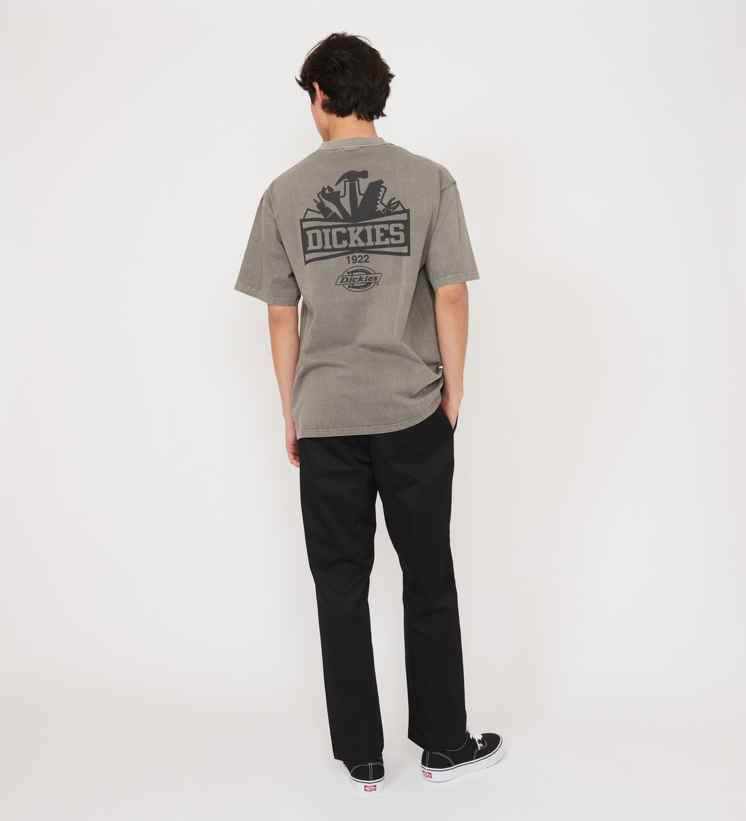 Dickies(ディッキーズ)の【Dickies xYamanobe Bros】WORKプリントTシャツ 半袖|トップス/Tシャツ/カットソー/メンズ|ライトグレー