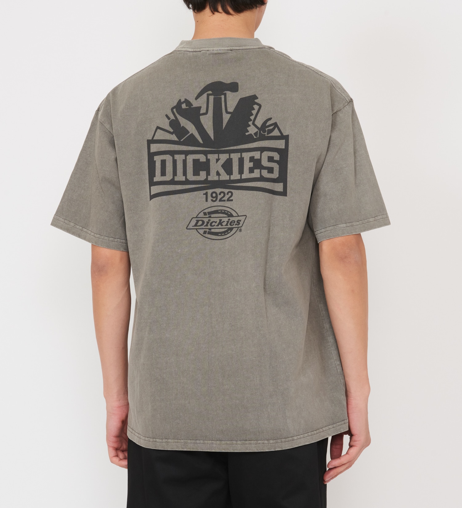 Dickies(ディッキーズ)の【Dickies xYamanobe Bros】WORKプリントTシャツ 半袖|トップス/Tシャツ/カットソー/メンズ|ライトグレー