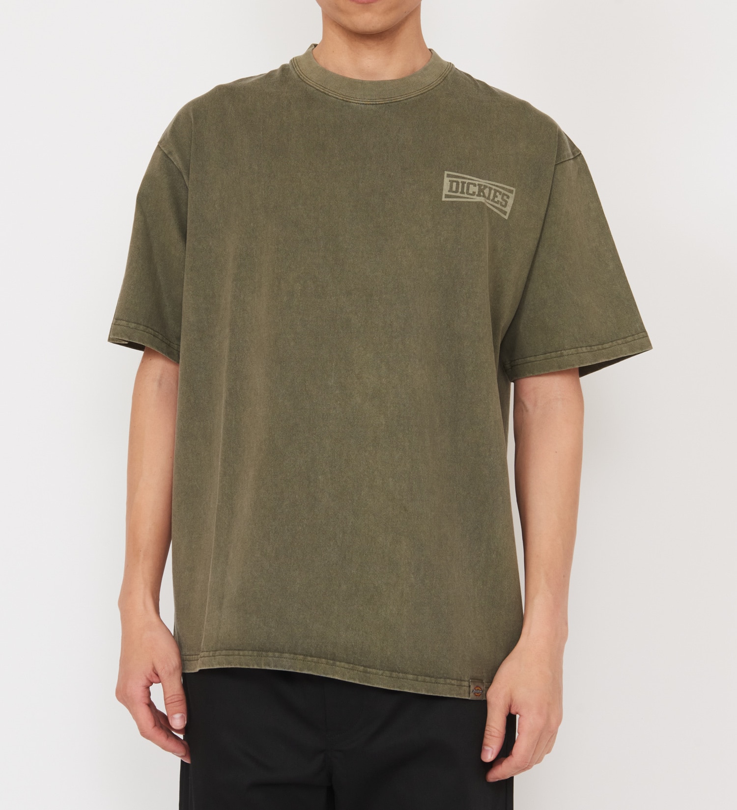 Dickies(ディッキーズ)の【Dickies xYamanobe Bros】WORKプリントTシャツ 半袖|トップス/Tシャツ/カットソー/メンズ|オリーブ