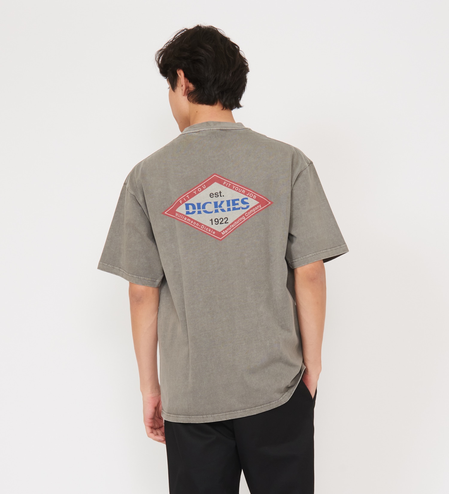 Dickies(ディッキーズ)の【Dickies xYamanobe Bros】AMERICAN プリントTシャツ 半袖|トップス/Tシャツ/カットソー/メンズ|ライトグレー