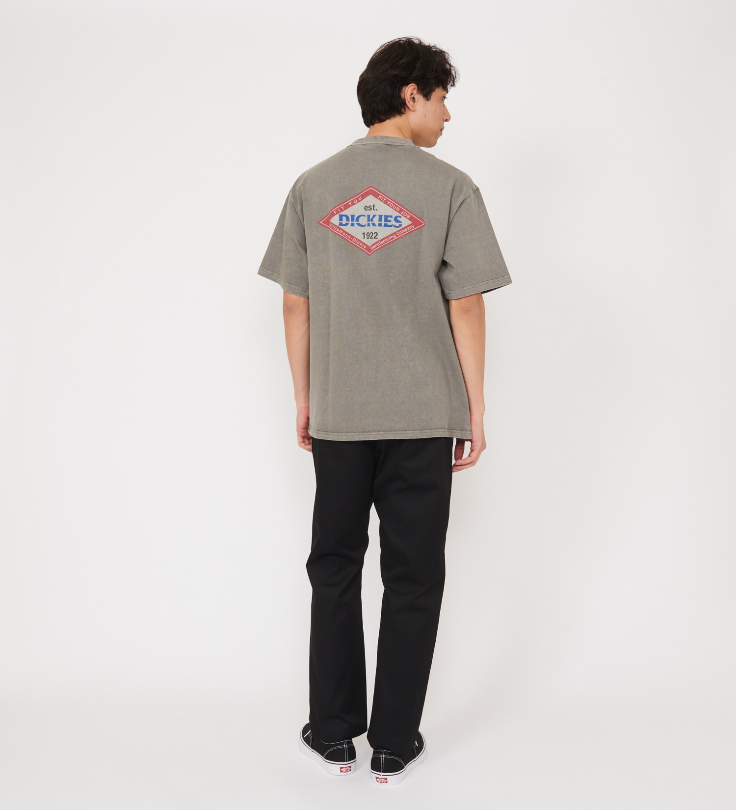 Dickies(ディッキーズ)の【Dickies xYamanobe Bros】AMERICAN プリントTシャツ 半袖|トップス/Tシャツ/カットソー/メンズ|ライトグレー