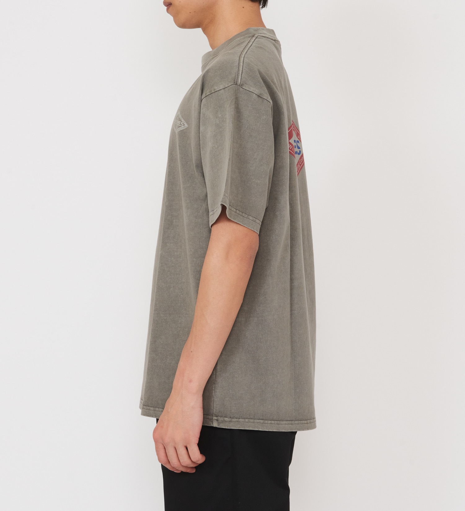 Dickies(ディッキーズ)の【Dickies xYamanobe Bros】AMERICAN プリントTシャツ 半袖|トップス/Tシャツ/カットソー/メンズ|ライトグレー