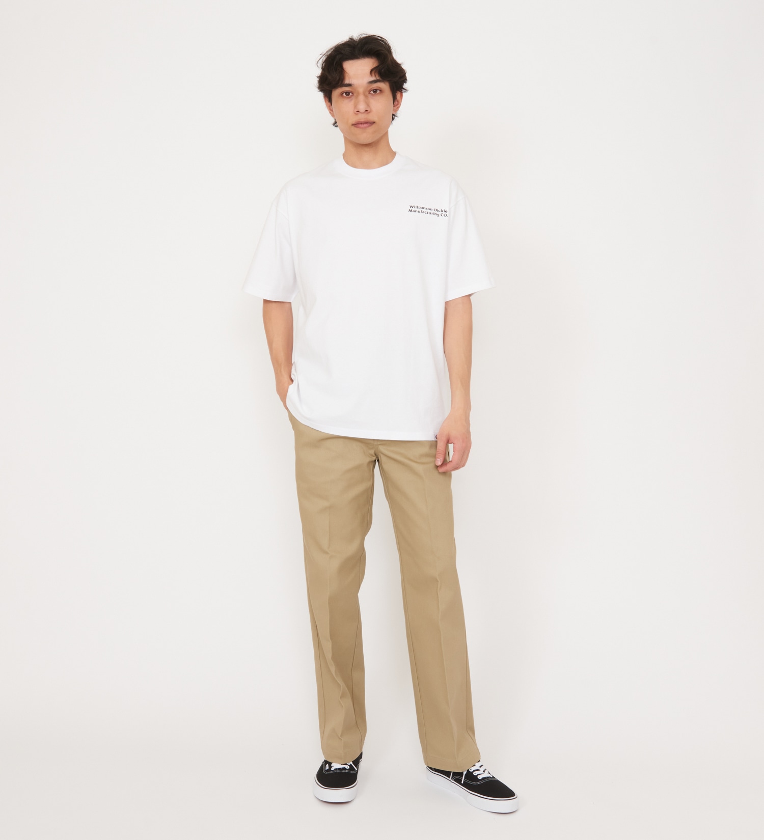 Dickies(ディッキーズ)の【Dickies xYamanobe Bros】MANUFACTURINGプリントTシャツ 半袖|トップス/Tシャツ/カットソー/メンズ|ホワイト