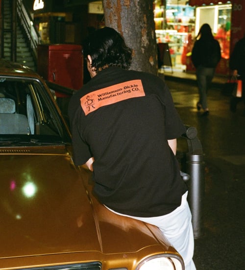 Dickies(ディッキーズ)の【Dickies xYamanobe Bros】MANUFACTURINGプリントTシャツ 半袖|トップス/Tシャツ/カットソー/メンズ|ブラック