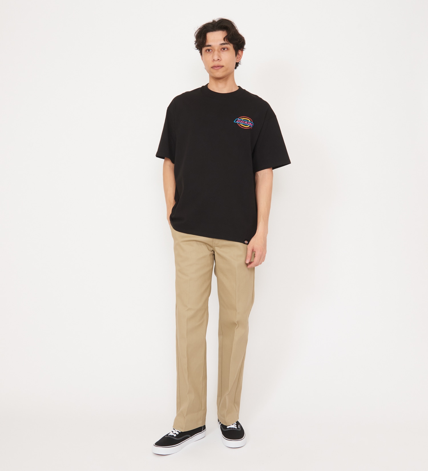 Dickies(ディッキーズ)の【Dickies xYamanobe Bros】NEONLOGOプリントTシャツ 半袖|トップス/Tシャツ/カットソー/メンズ|ブラック