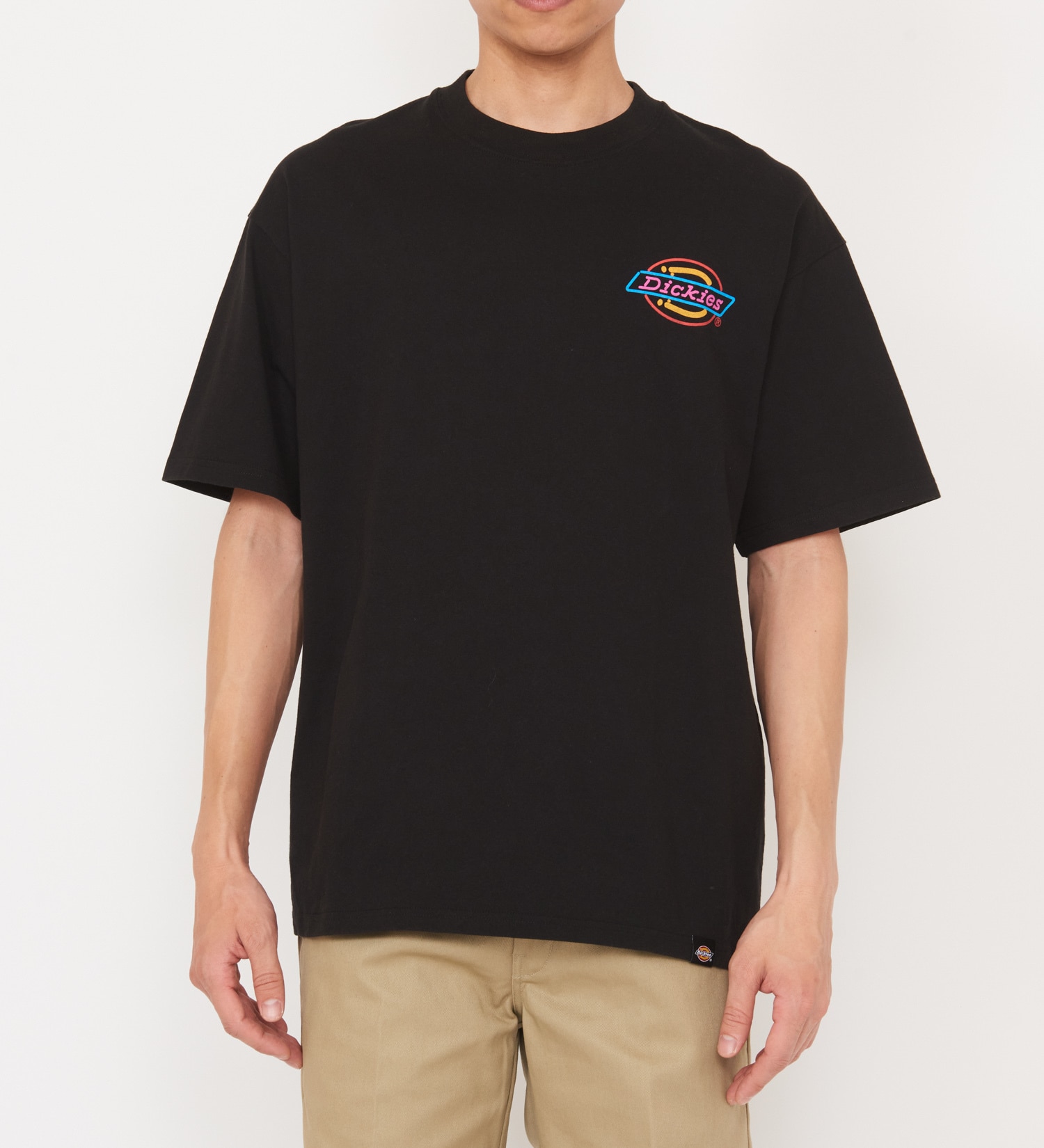 Dickies(ディッキーズ)の【Dickies xYamanobe Bros】NEONLOGOプリントTシャツ 半袖|トップス/Tシャツ/カットソー/メンズ|ブラック