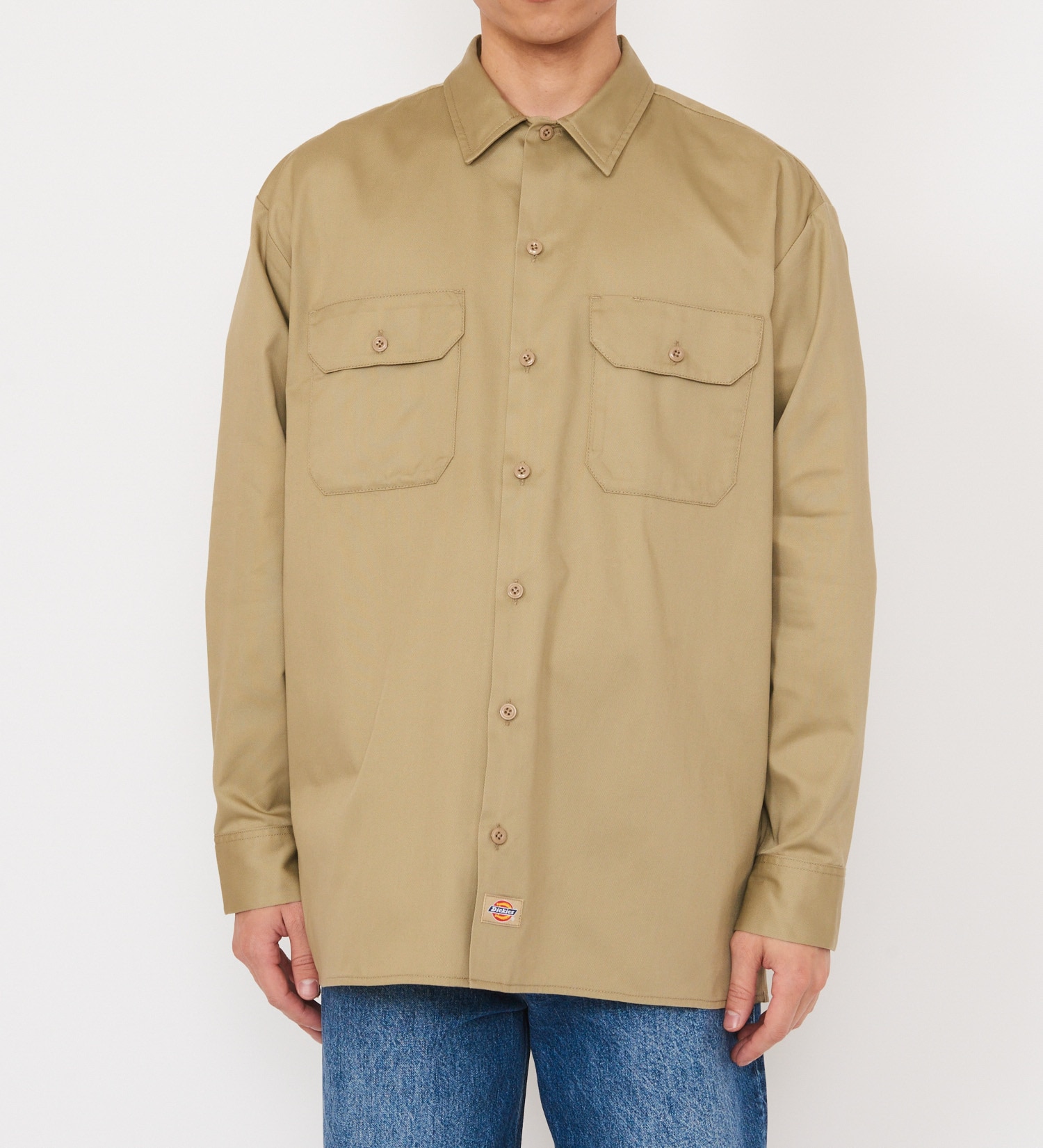 Dickies(ディッキーズ)のワークシャツ 長袖 "574"|トップス/シャツ/ブラウス/メンズ|ベージュ