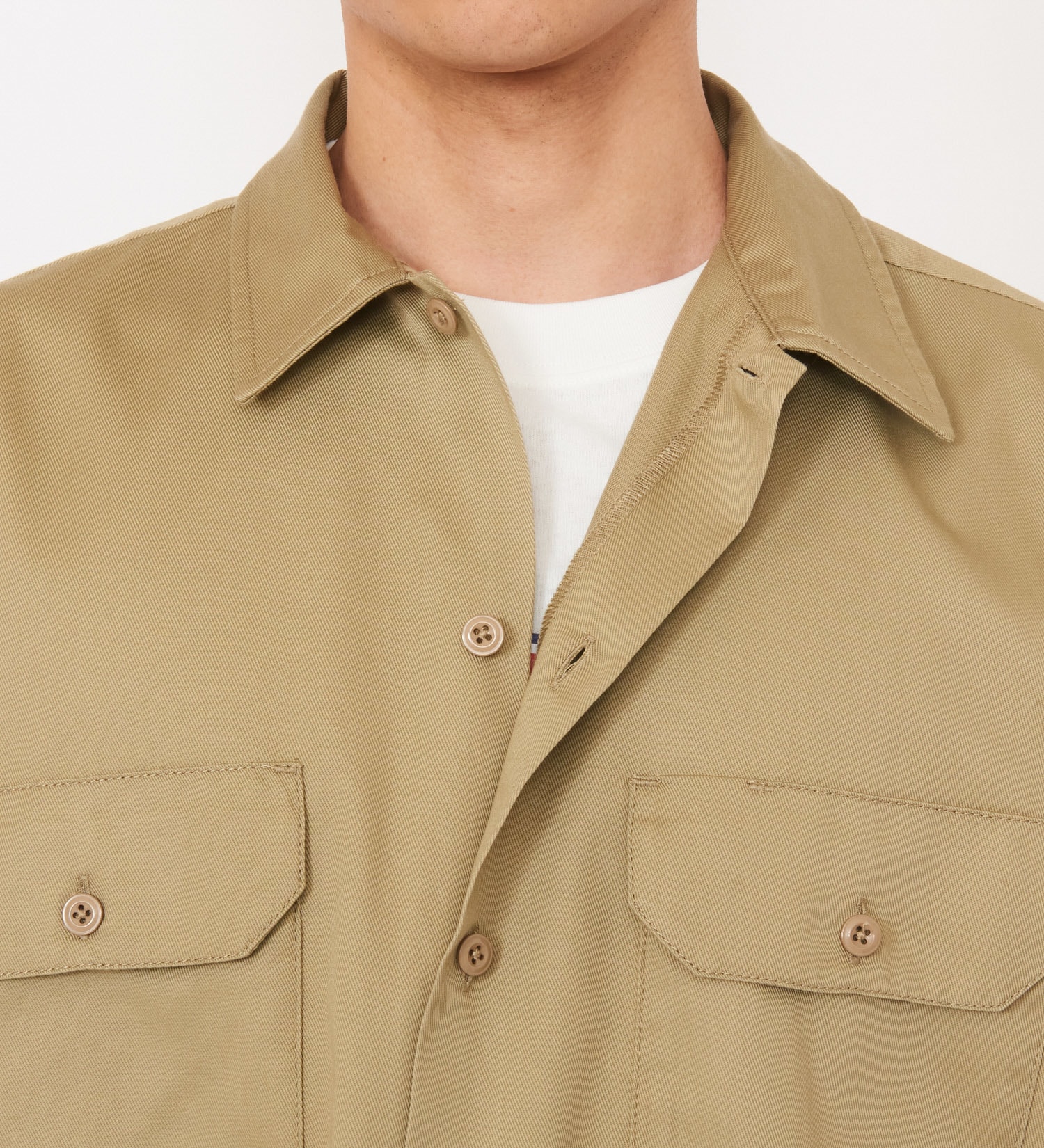 Dickies(ディッキーズ)のワークシャツ 長袖 "574"|トップス/シャツ/ブラウス/メンズ|ベージュ